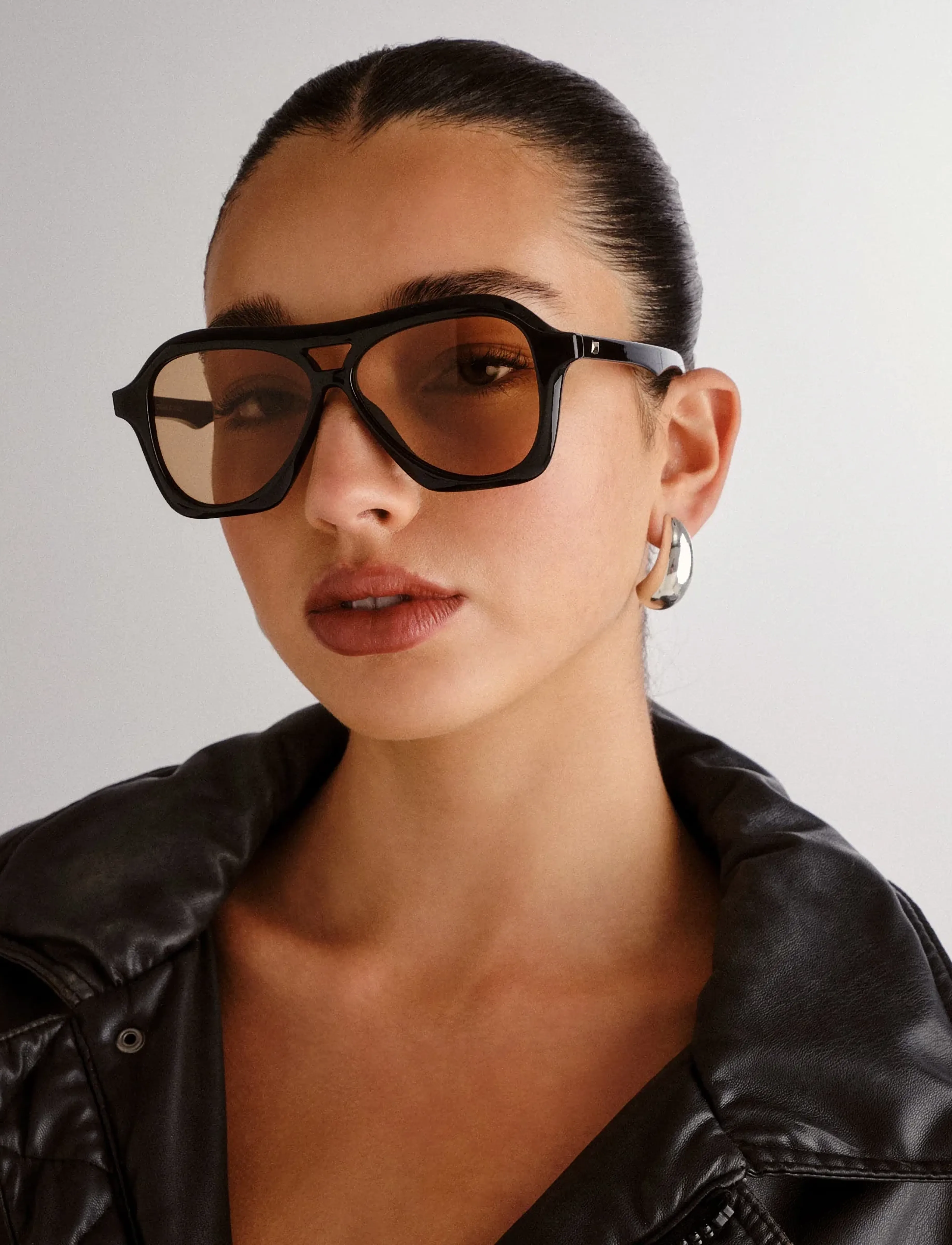 Le Specs Drizzle, One Size, Sunglasses, Schwarz - Aviator Frauen