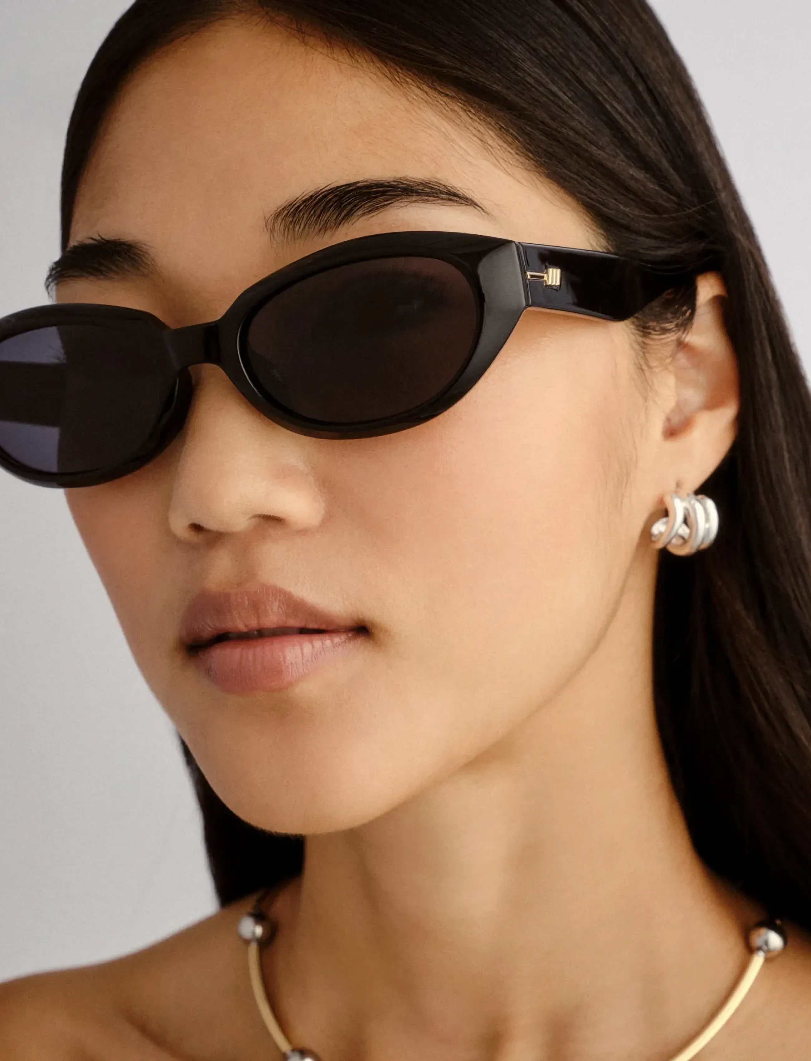 Le Specs Le Bijou, One Size, Black, Solbriller > Katteøjesolbriller, Dame