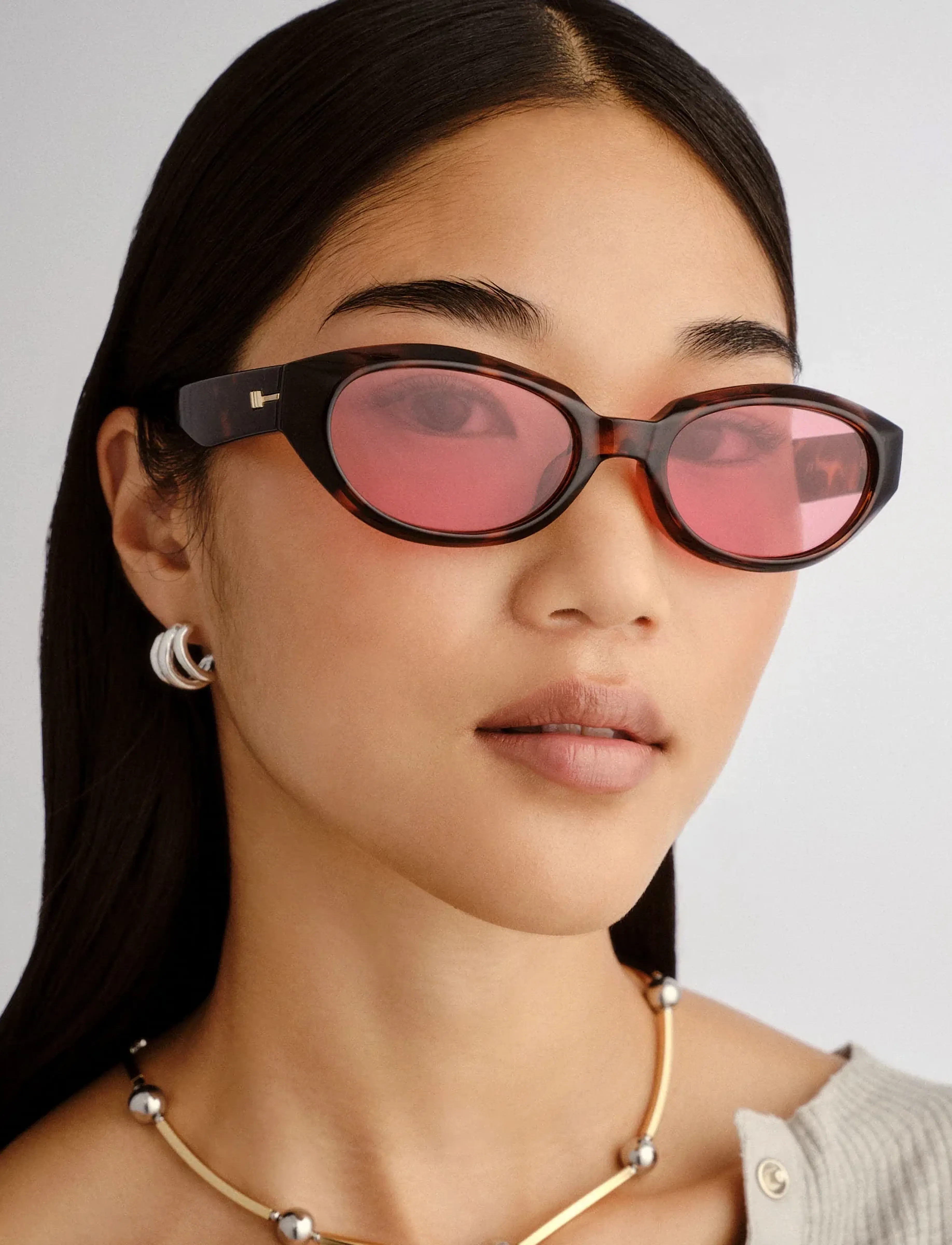 Le Specs Le Bijou, One Size, Brown, Solbriller > Katteøjesolbriller, Dame