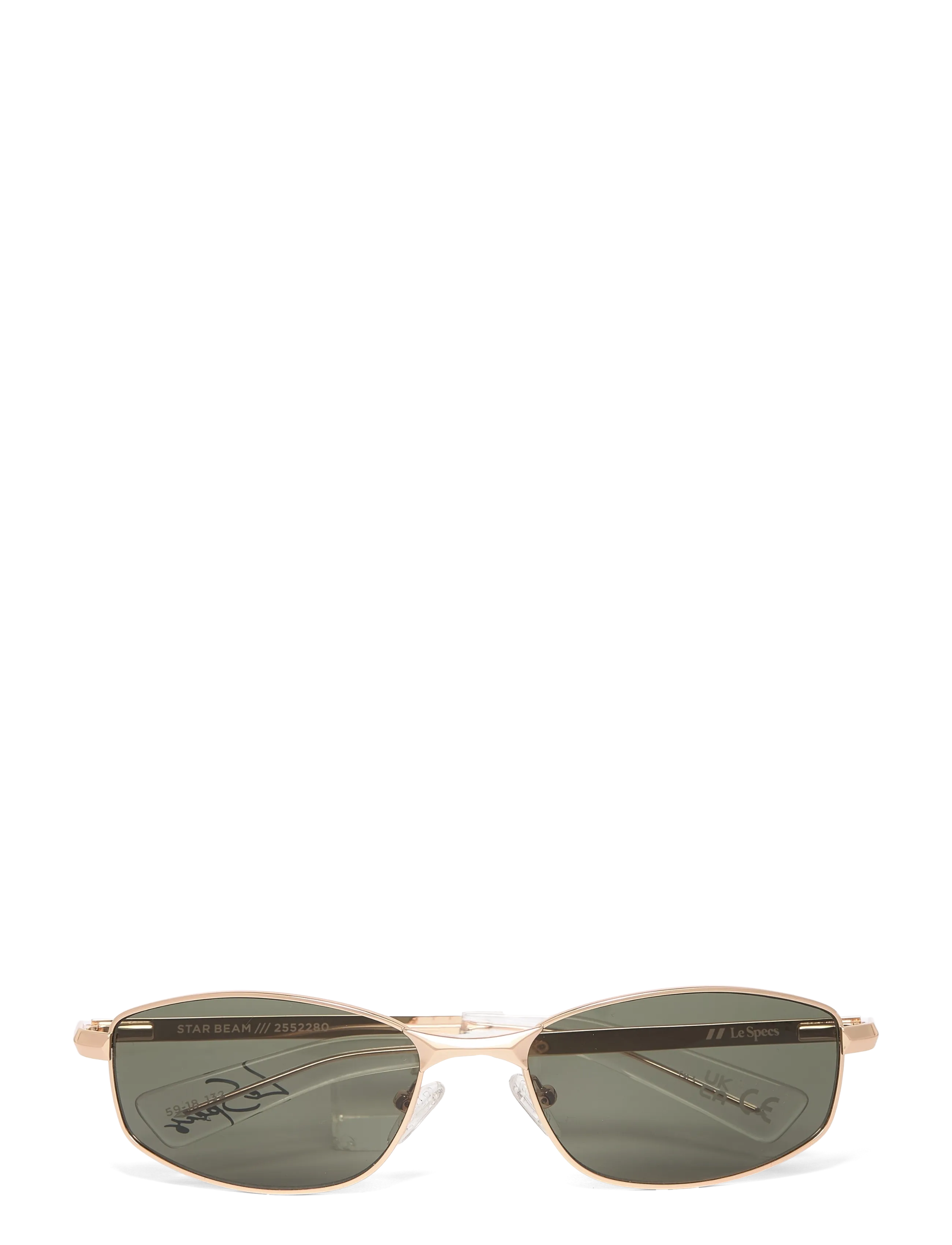 Le Specs STAR BEAM - Sonnenbrillen - GOLD W/ KHAKI MONO LENS / gold