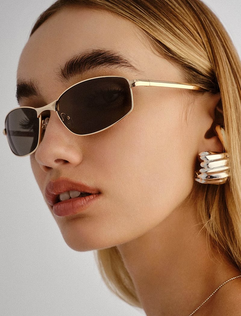 Le Specs - STAR BEAM - vacation essentials - gold w/ khaki mono lens - 0