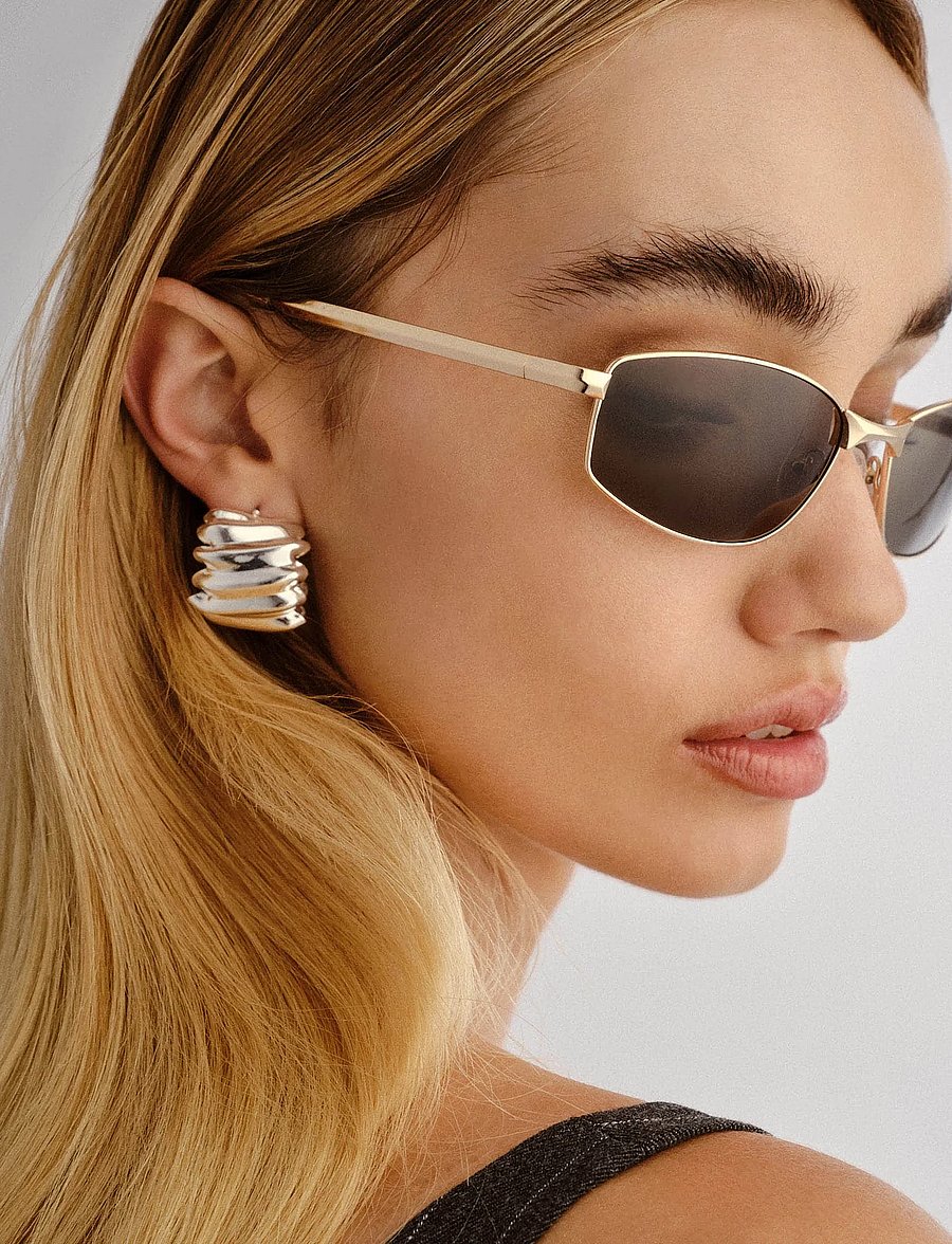 Le Specs - STAR BEAM - feriefavoritter - gold w/ khaki mono lens - 5