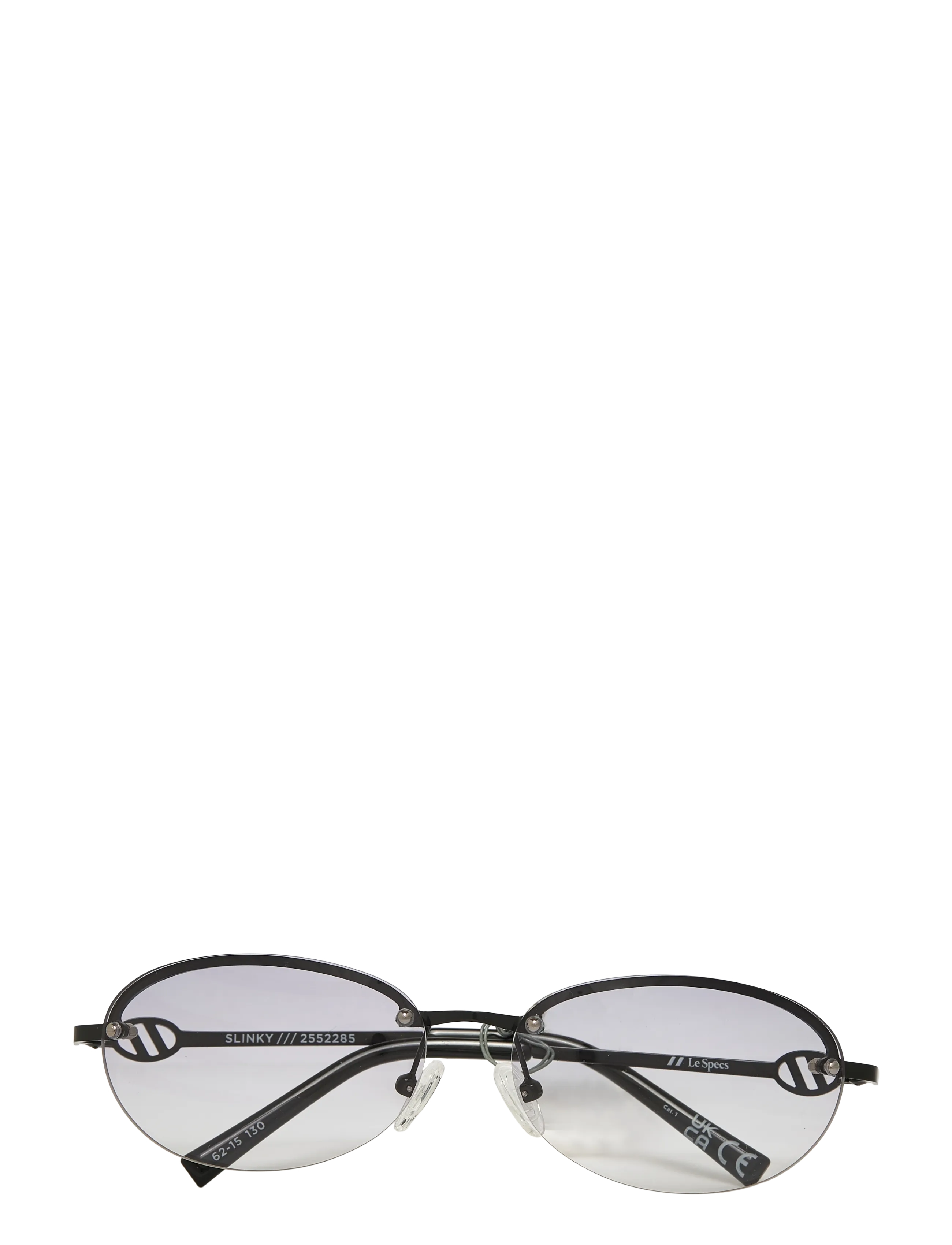 Le Specs Slinky, One Size, Black, Solbriller > Solbriller Med Rundt Stel, Dame