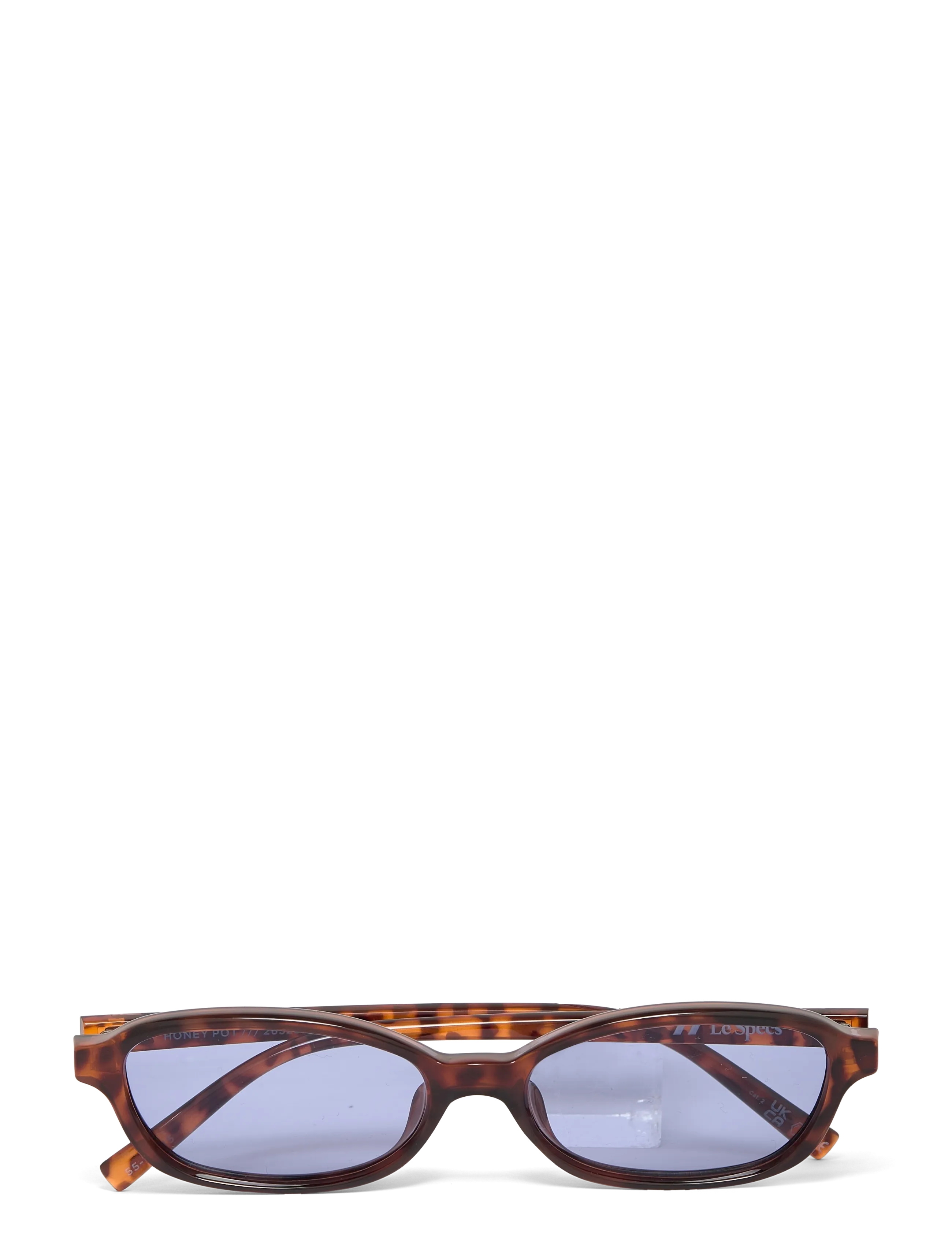 Le Specs HONEY POT - Runde form - AMBER TORT W/ DUSTY BLUE TINT LENS / brown