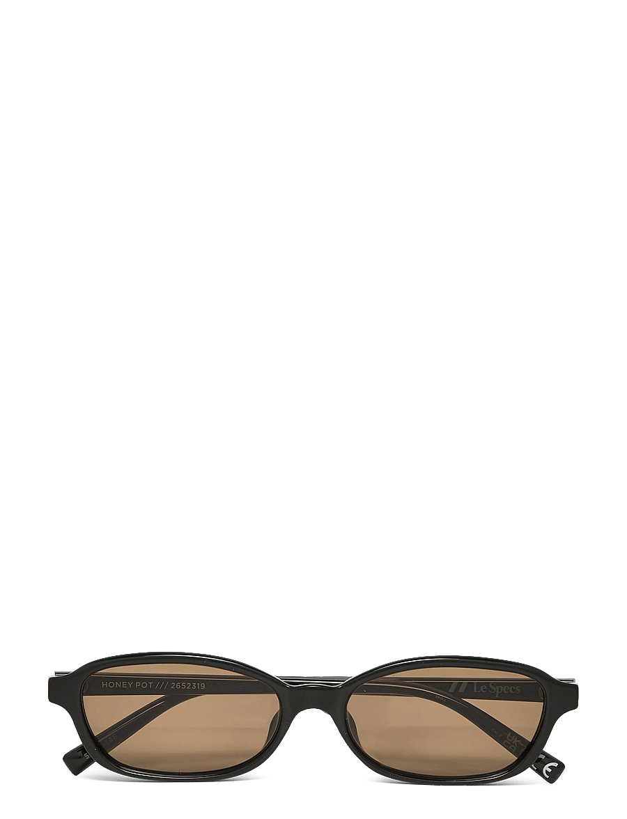 Le Specs - HONEY POT - eckiger rahmen - black w/ brown mono lens - 1