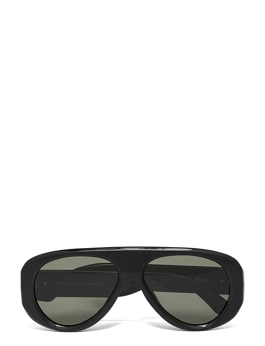 Le Specs - DREAM BOAT *POLARIZED* - aviator solbriller - black w/ khaki mono *polarized* lens - 1