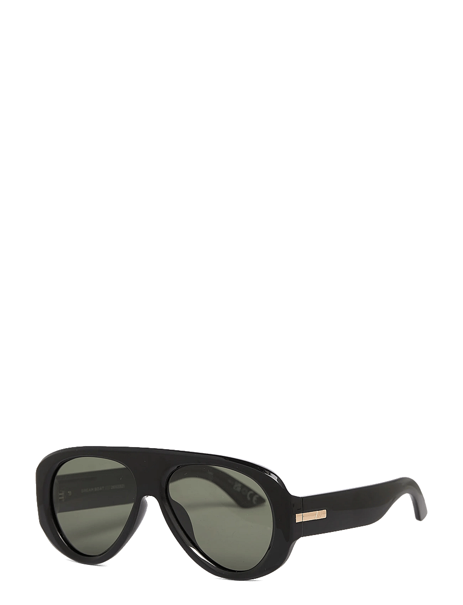 Le Specs - DREAM BOAT *POLARIZED* - aviator solbriller - black w/ khaki mono *polarized* lens - 2
