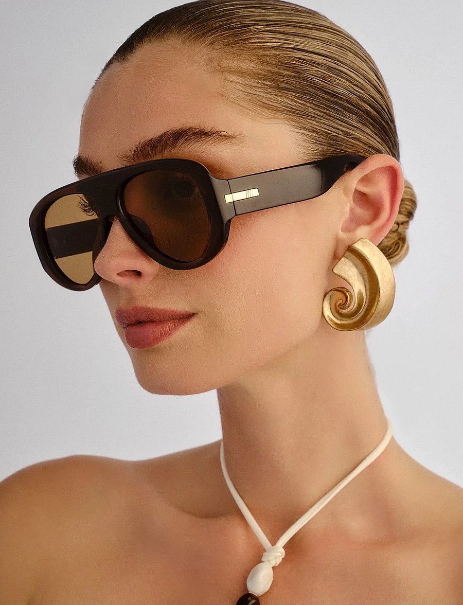 Le Specs - DREAM BOAT - cocoa w/ light brown mono lens - 4
