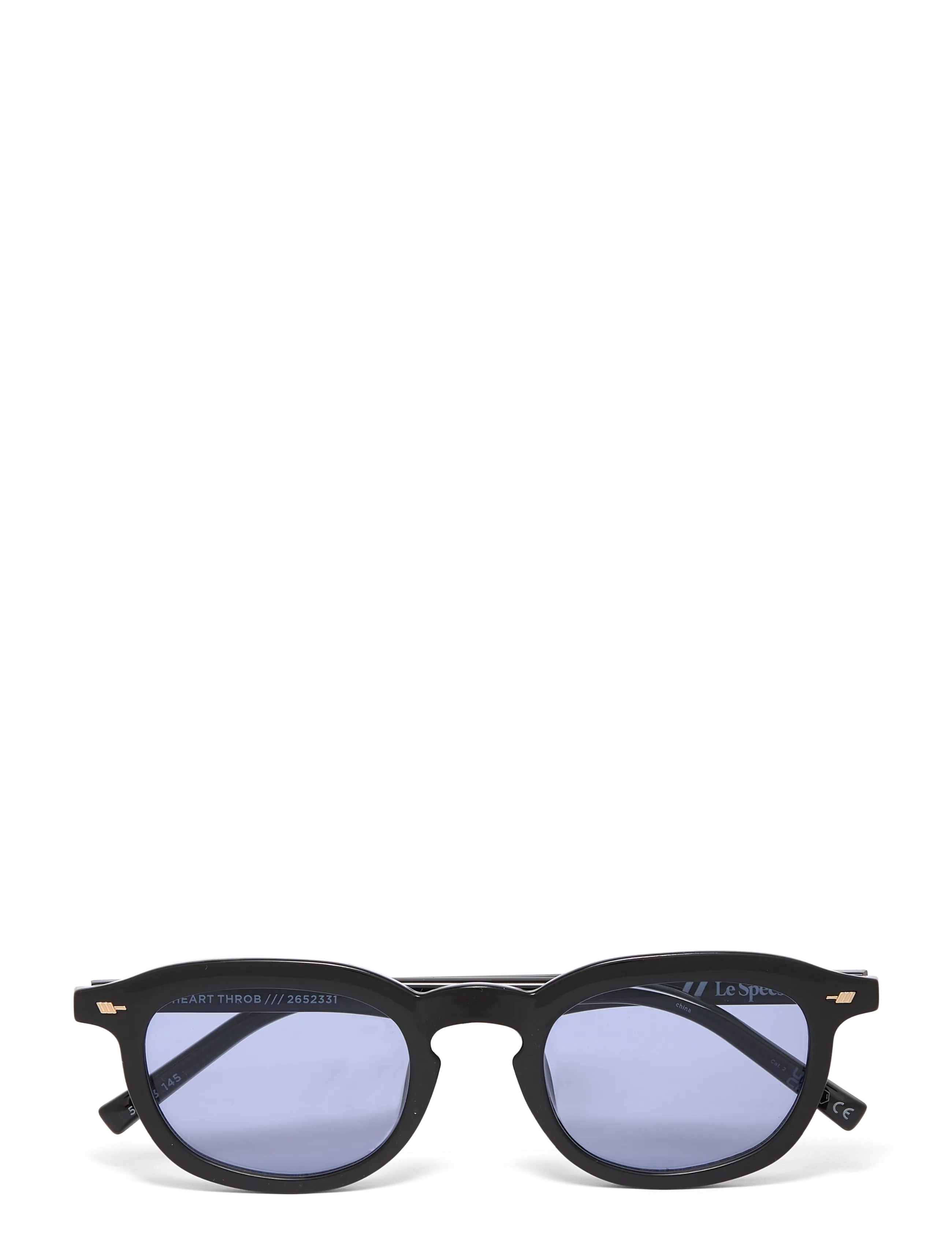Le Specs HEART THROB - Accessoires - BLACK W/ DUSTY BLUE TINT LENS / black