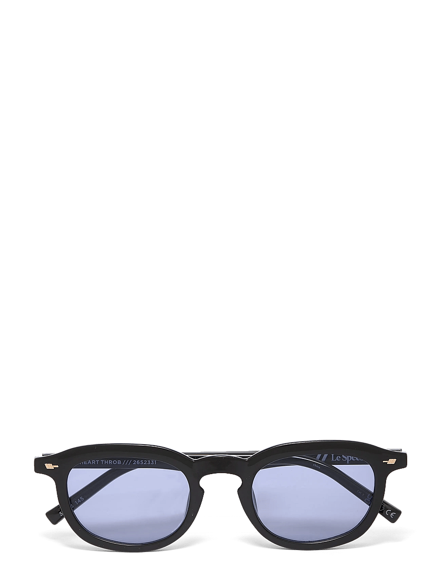 Le Specs - HEART THROB - runde form - black w/ dusty blue tint lens - 1