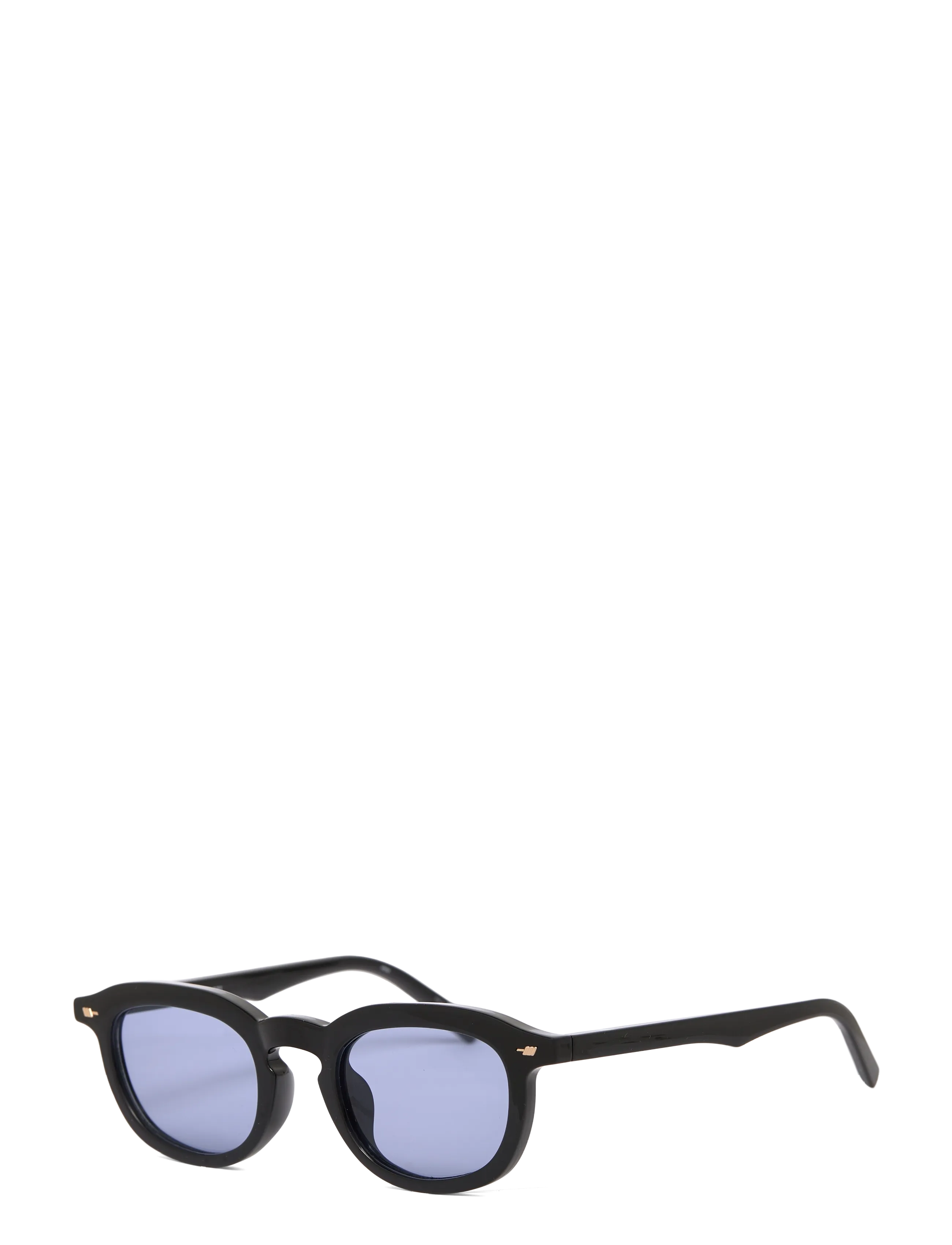 Le Specs - HEART THROB - round frame - black w/ dusty blue tint lens - 2