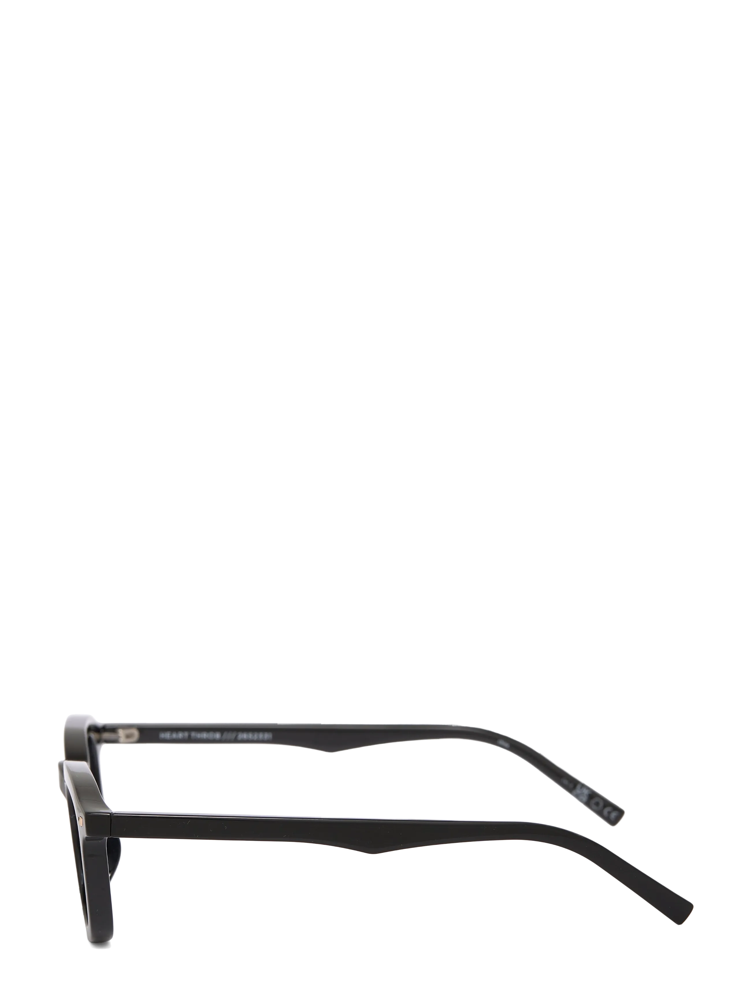 Le Specs - HEART THROB - round frame - black w/ dusty blue tint lens - 3