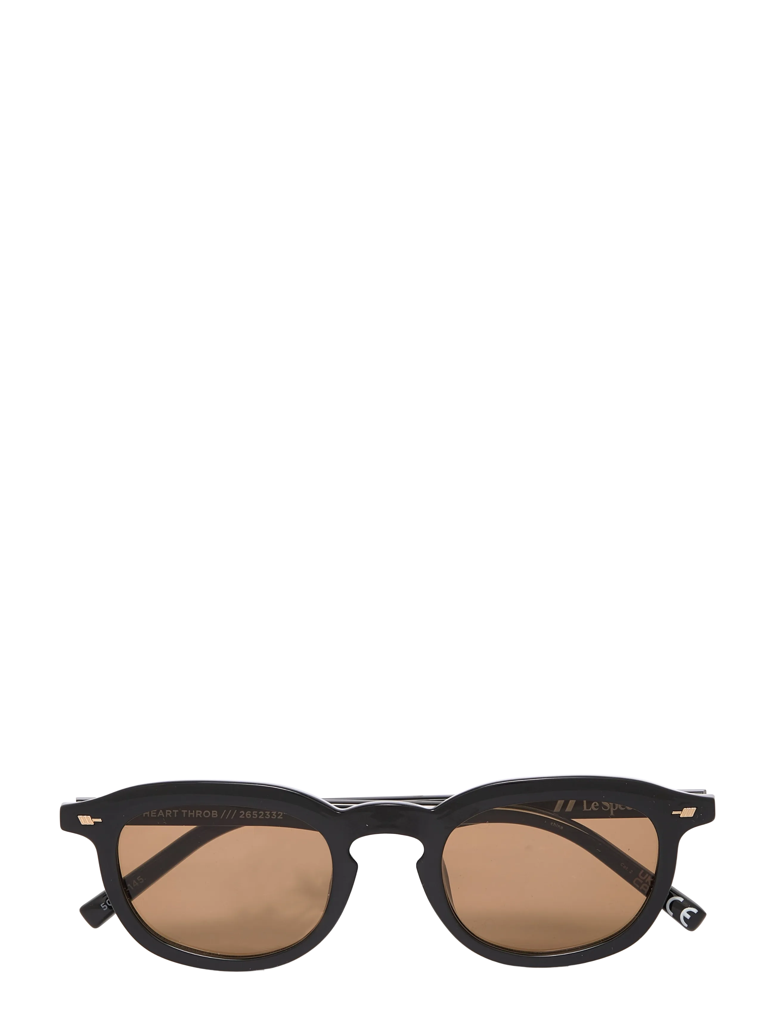 Le Specs HEART THROB - Accessoires - BLACK W/ LIGHT BROWN MONO LENS / black