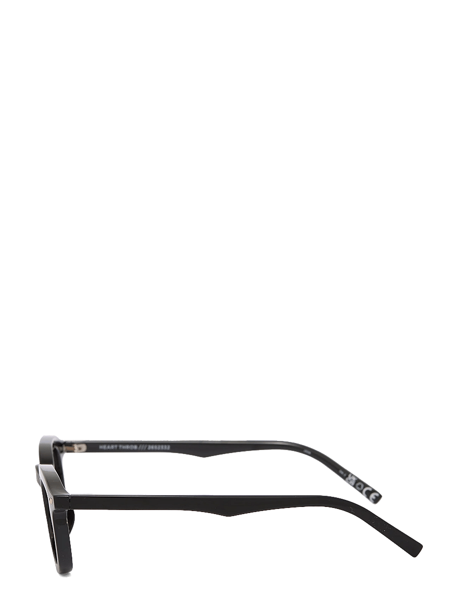 Le Specs - HEART THROB - runde solbriller - black w/ light brown mono lens - 3