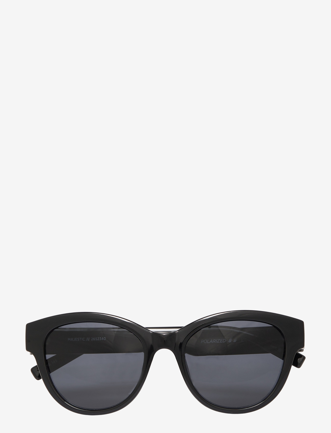 Le Specs - MAJESTIC *POLARIZED* - d-shaped solbriller - black w/ smoke mono *polarized* lens - 1