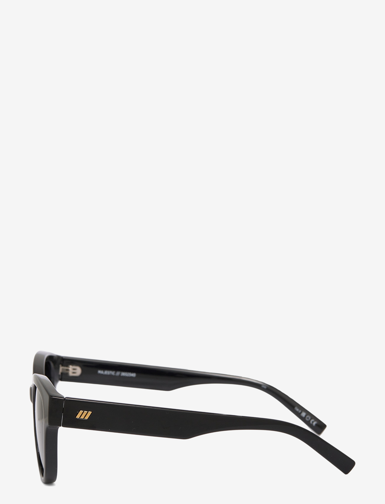 Le Specs - MAJESTIC *POLARIZED* - d-shaped solbriller - black w/ smoke mono *polarized* lens - 3