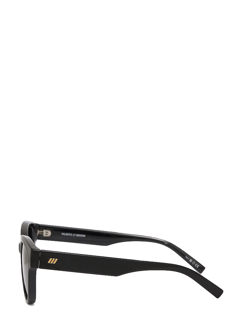 Le Specs - MAJESTIC *POLARIZED* - d-shaped solbriller - black w/ smoke mono *polarized* lens - 3