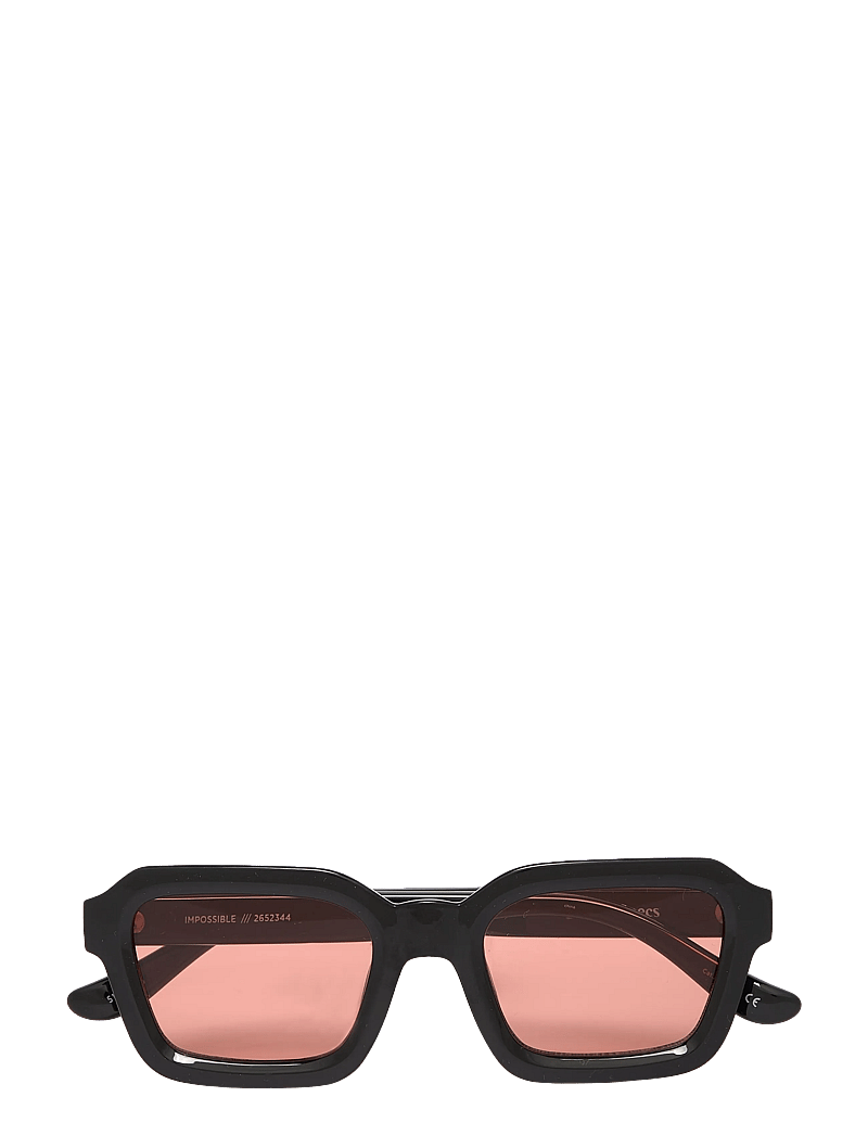 Le Specs - IMPOSSIBLE - firkantet innfatning - black w/ cinnamon tint lens - 1