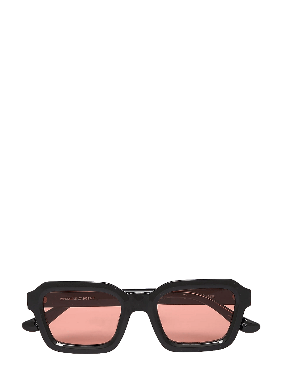 Le Specs - IMPOSSIBLE - firkantede solbriller - black w/ cinnamon tint lens - 1