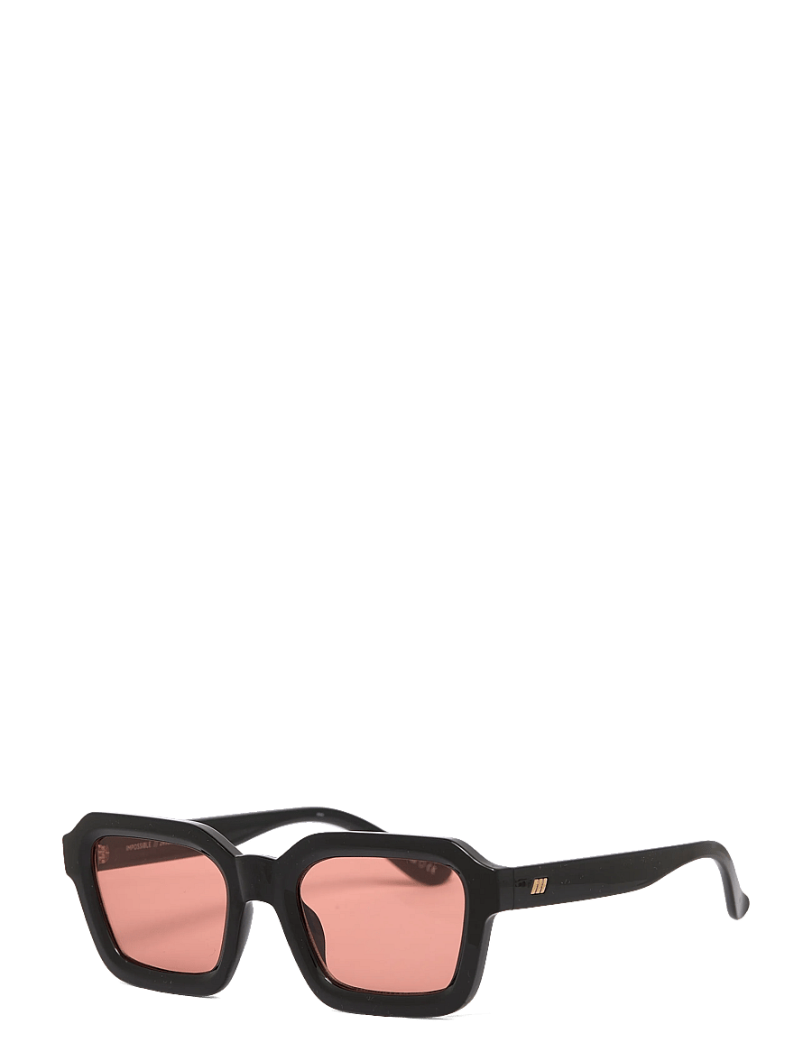 Le Specs - IMPOSSIBLE - firkantede solbriller - black w/ cinnamon tint lens - 2