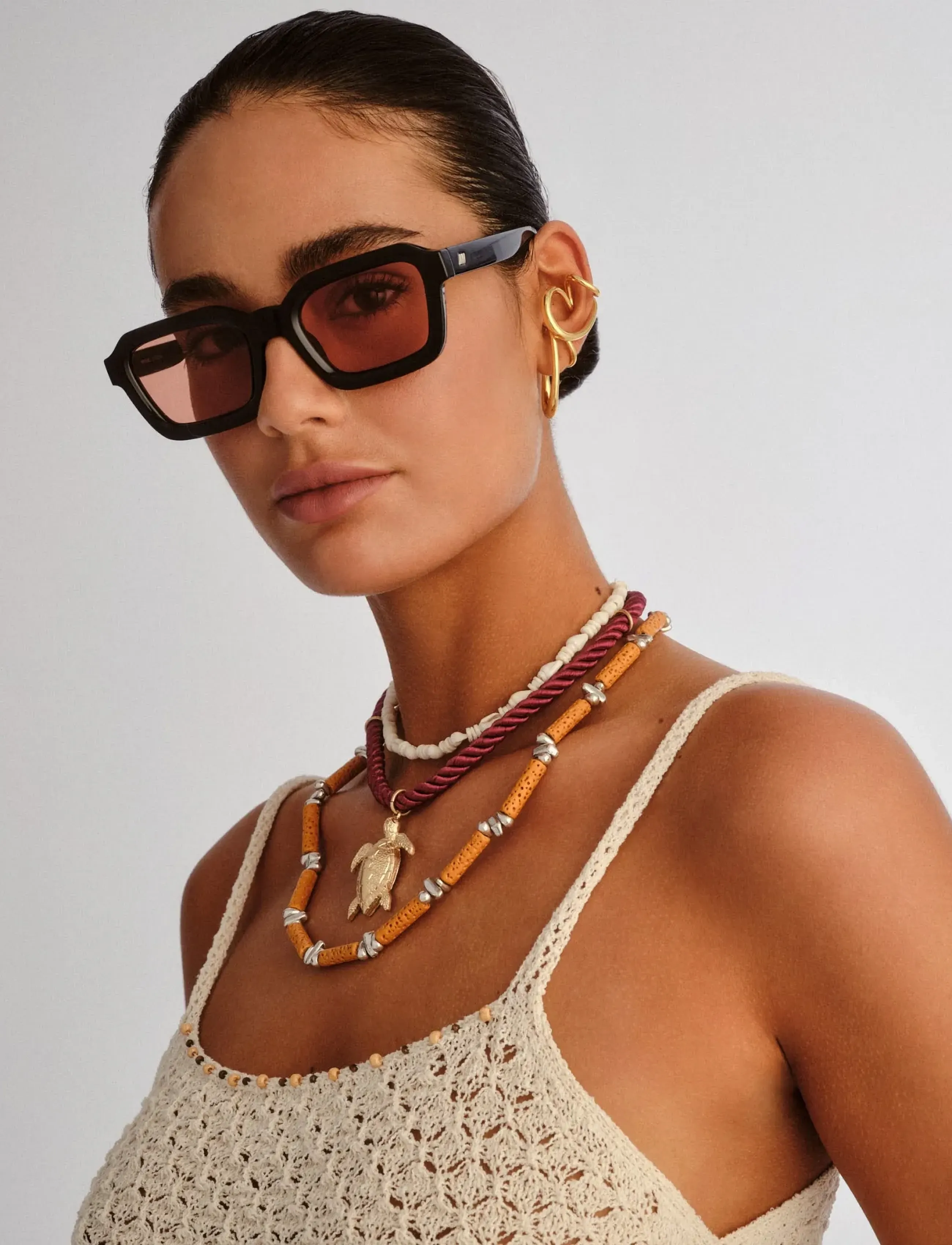 Le Specs Impossible, One Size, Black, Solbriller > Solbriller Med Firkantet Stel, Dame
