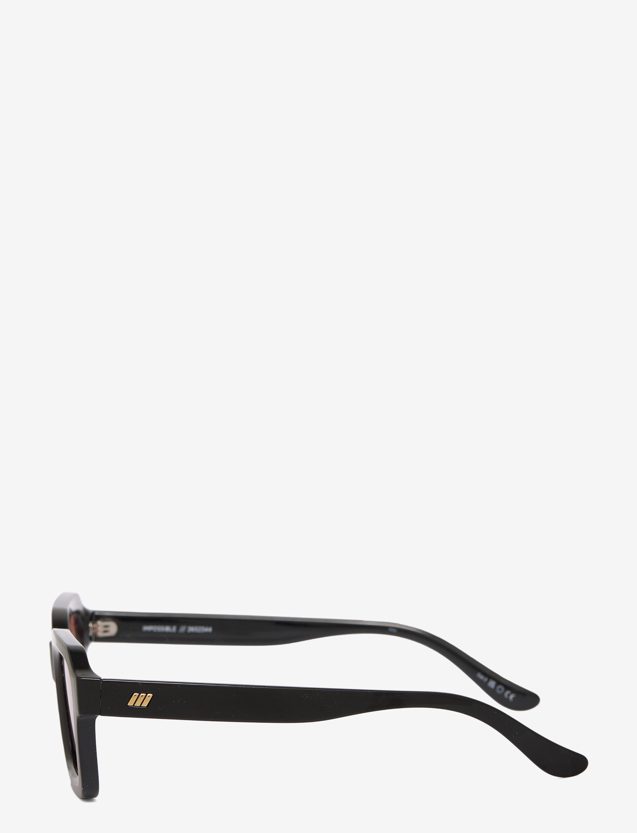 Le Specs - IMPOSSIBLE - firkantet innfatning - black w/ cinnamon tint lens - 3