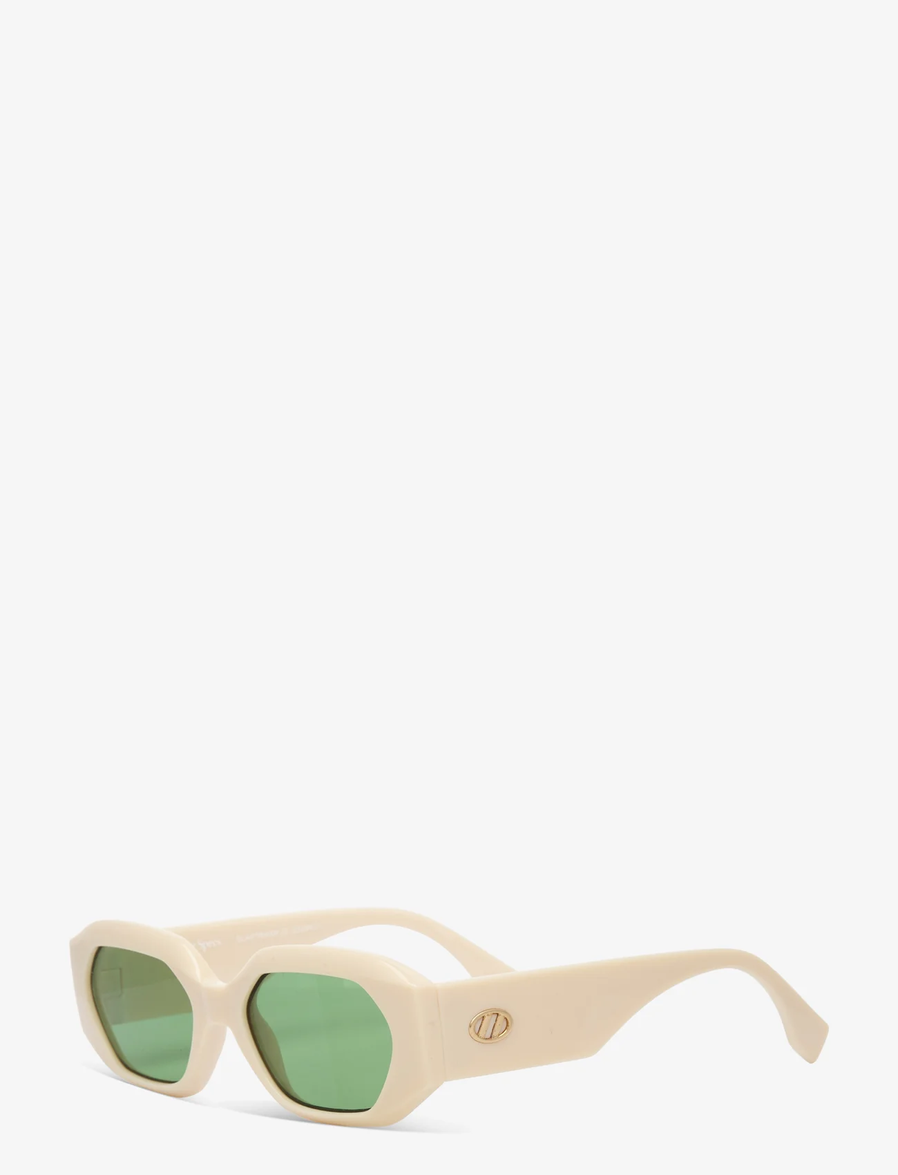 Le Specs - LE SUSTAIN - SLAPTRASH - ivory w/ emerald mono lens - 1