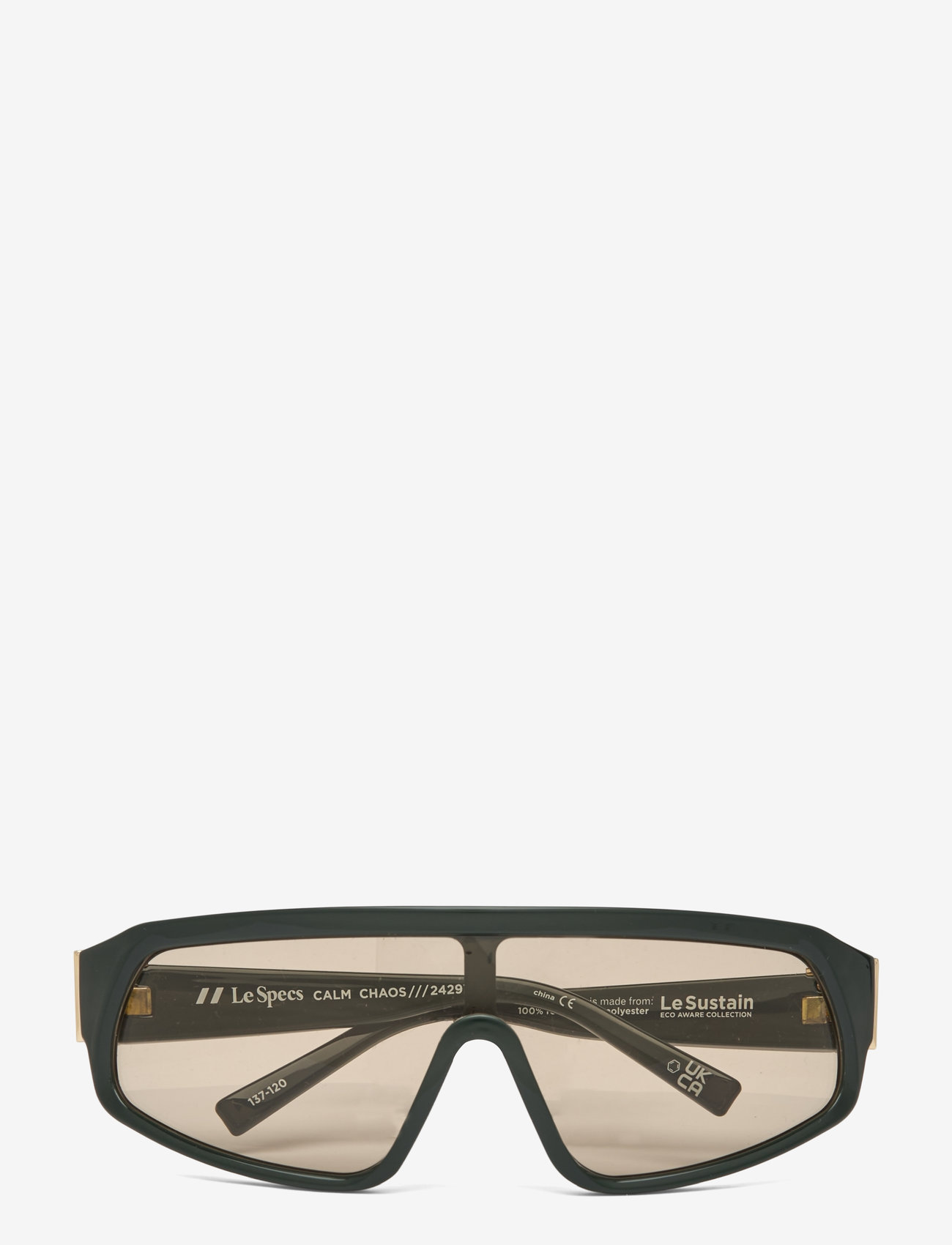 Le Specs - LE SUSTAIN - CALM CHAOS - d-formade - dark khaki w/ umber tint lens - 1