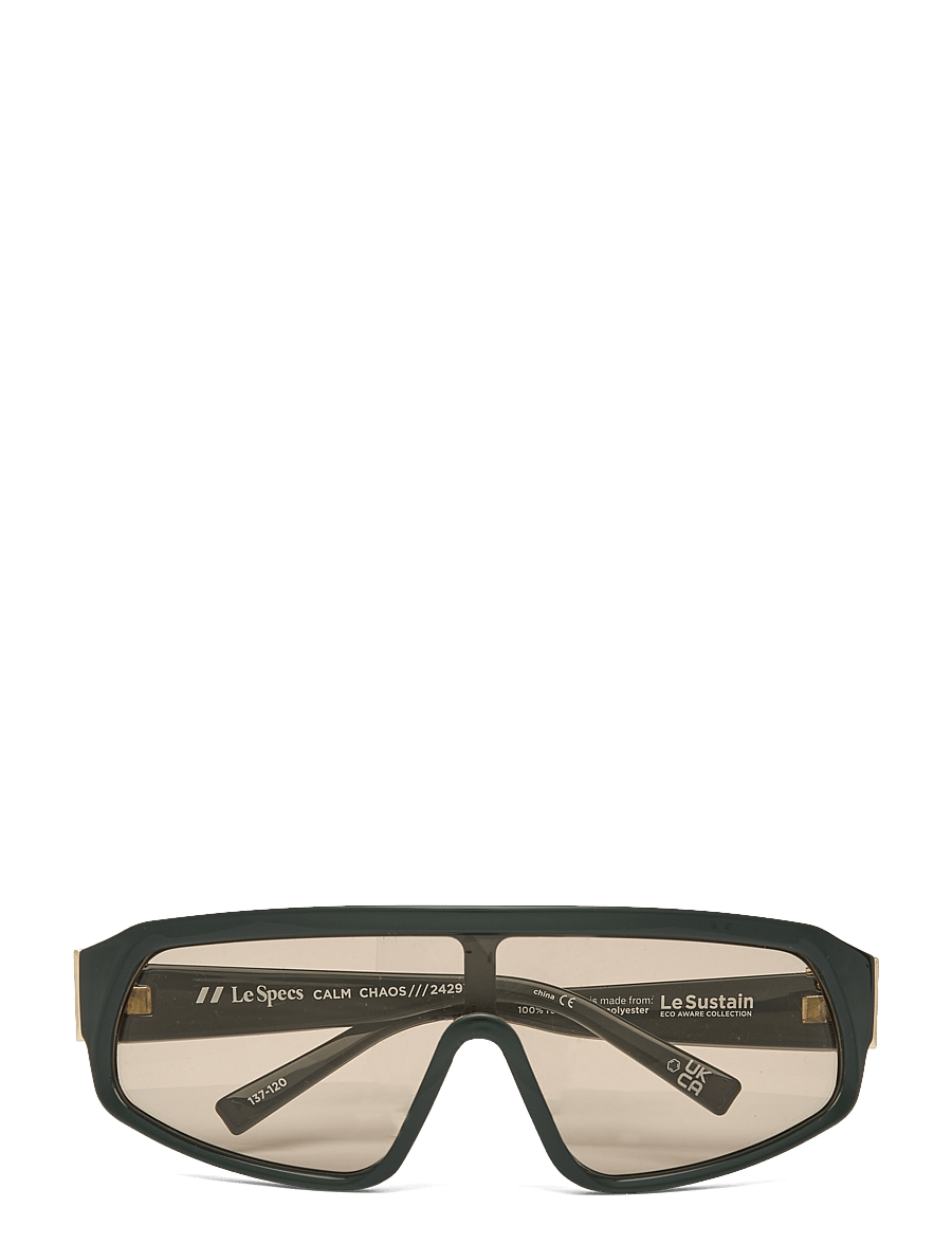 Le Specs - LE SUSTAIN - CALM CHAOS - okulary przeciwsłoneczne motyl - dark khaki w/ umber tint lens - 1