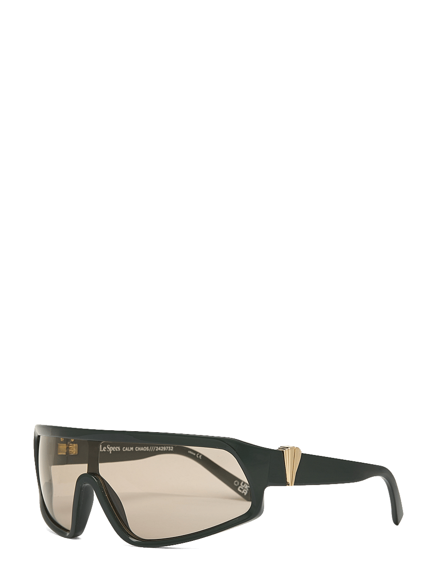 Le Specs - LE SUSTAIN - CALM CHAOS - okulary przeciwsłoneczne motyl - dark khaki w/ umber tint lens - 2