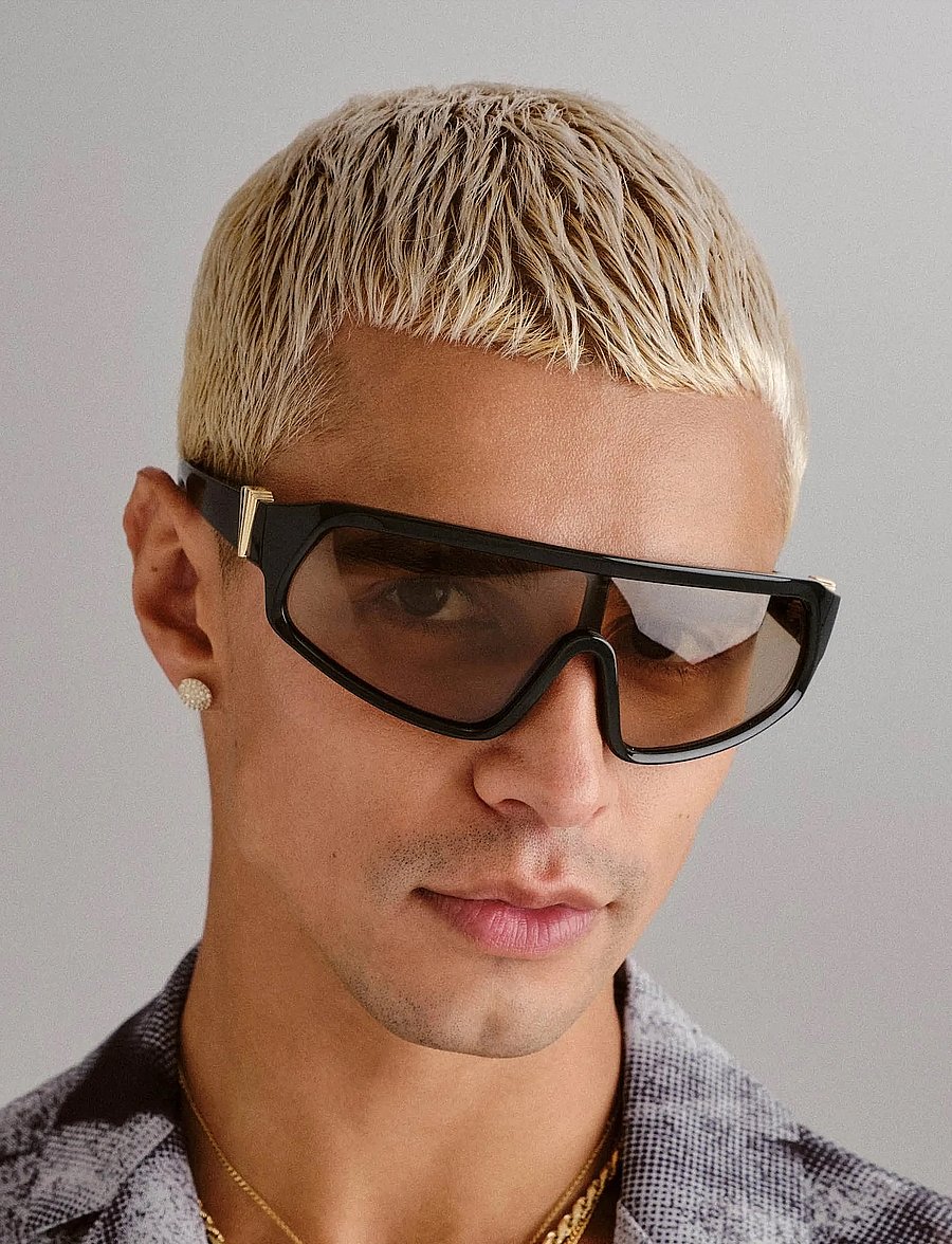Le Specs - LE SUSTAIN - CALM CHAOS - okulary przeciwsłoneczne motyl - dark khaki w/ umber tint lens - 4