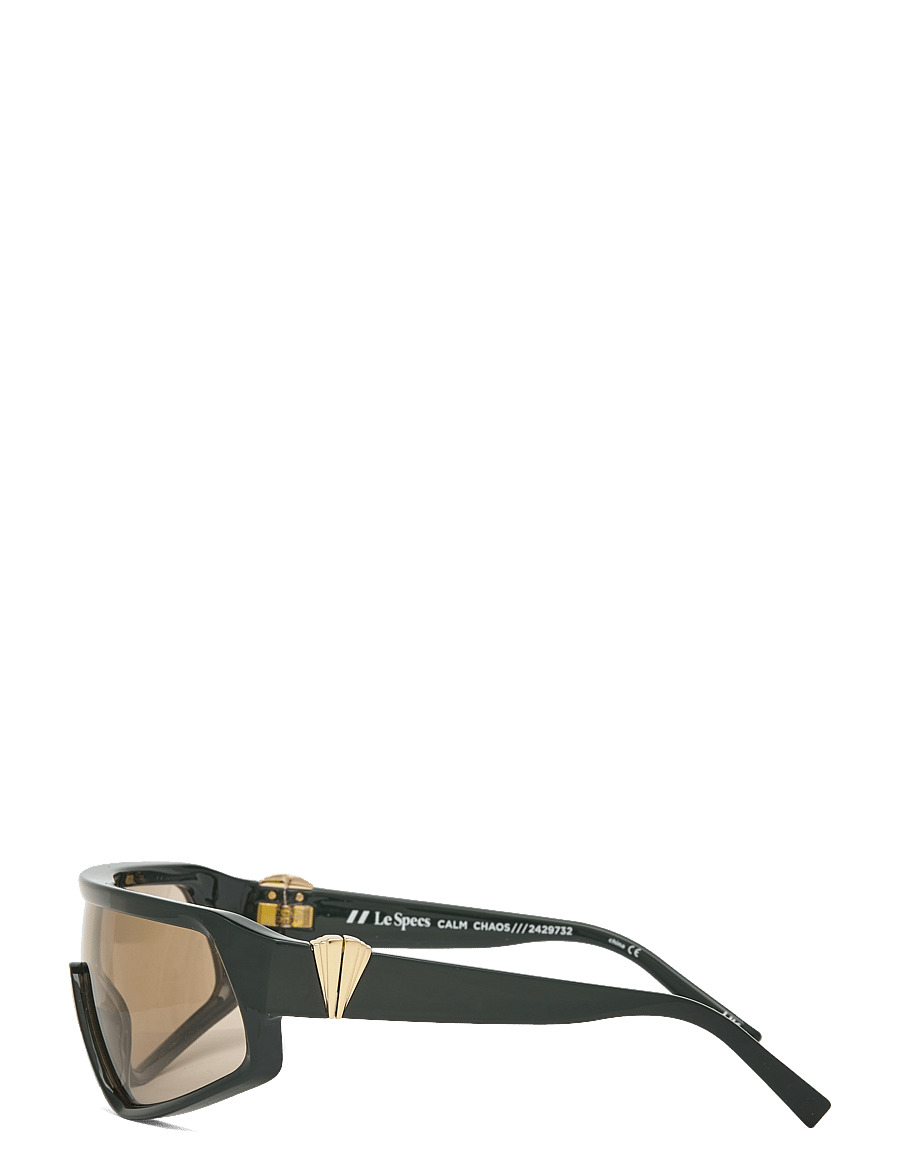 Le Specs - LE SUSTAIN - CALM CHAOS - okulary przeciwsłoneczne motyl - dark khaki w/ umber tint lens - 3
