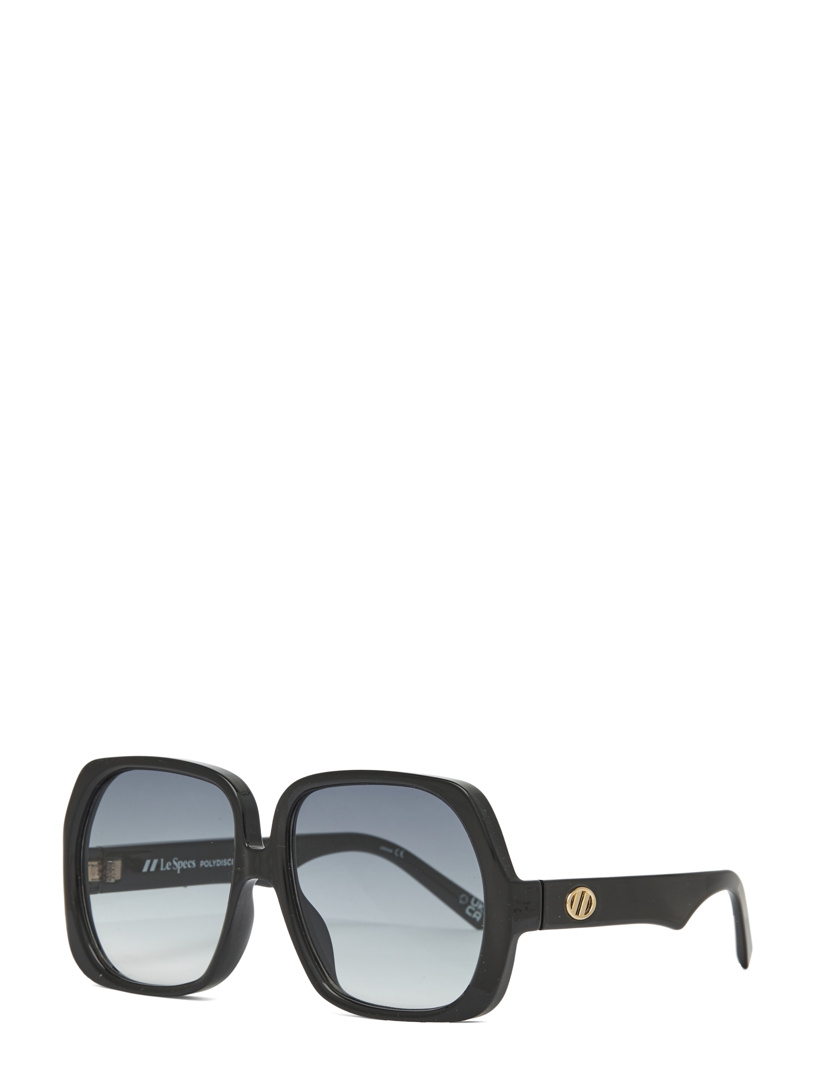 Le Specs - LE SUSTAIN - POLYDISCO - fyrkantiga - black w/ smoke grad lens - 2