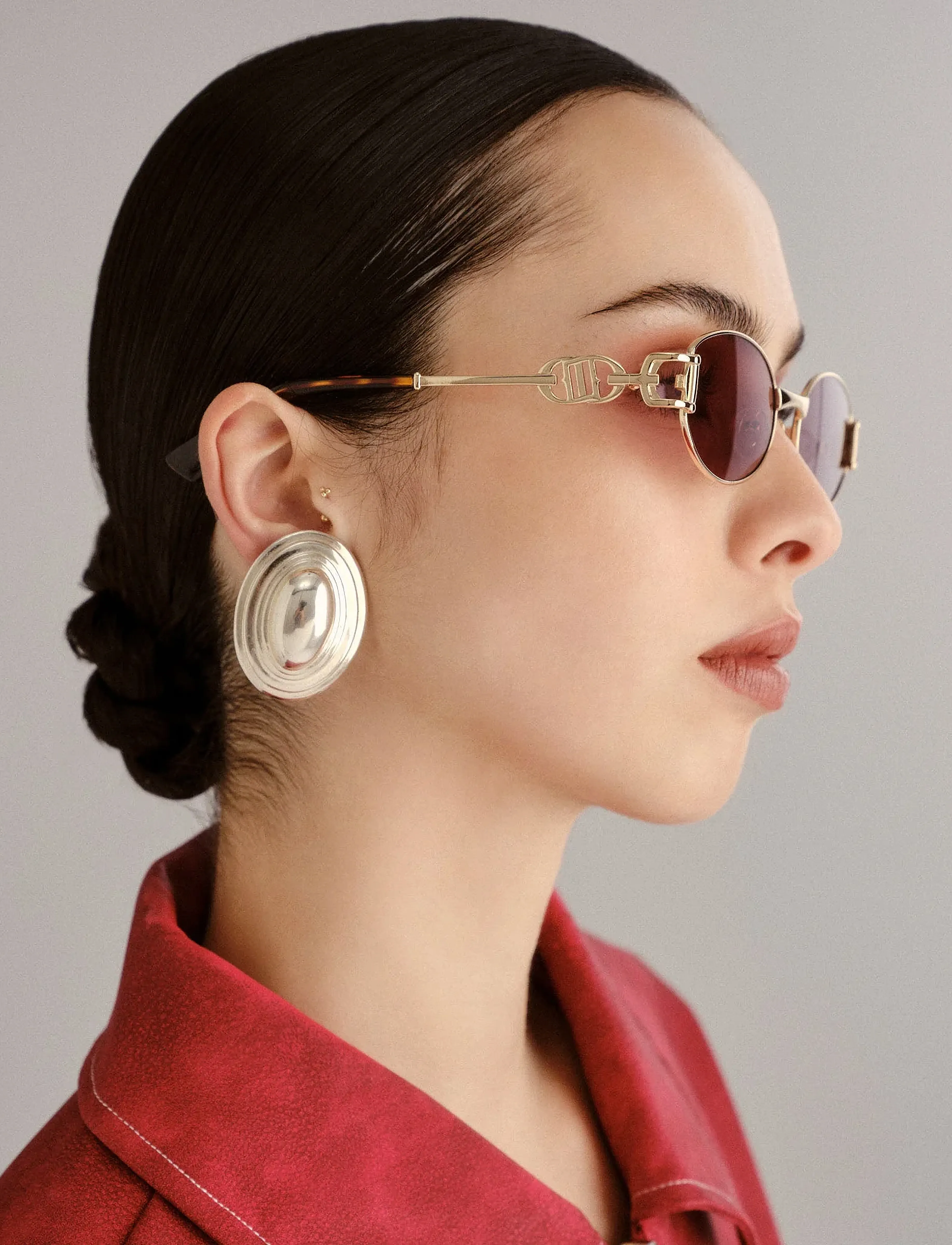 Le Specs - LE SUSTAIN - THE FORBIDDEN - bright gold w/ smokey brown mono lens - 4
