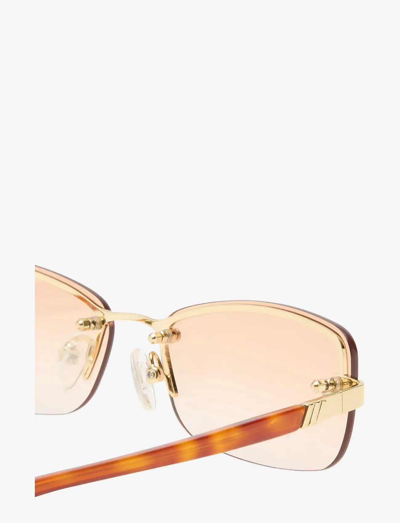 Le Specs - LE SUSTAIN - ENIGMATIC - fyrkantiga - gold / vintage tort w/ warm brown grad lens - 3