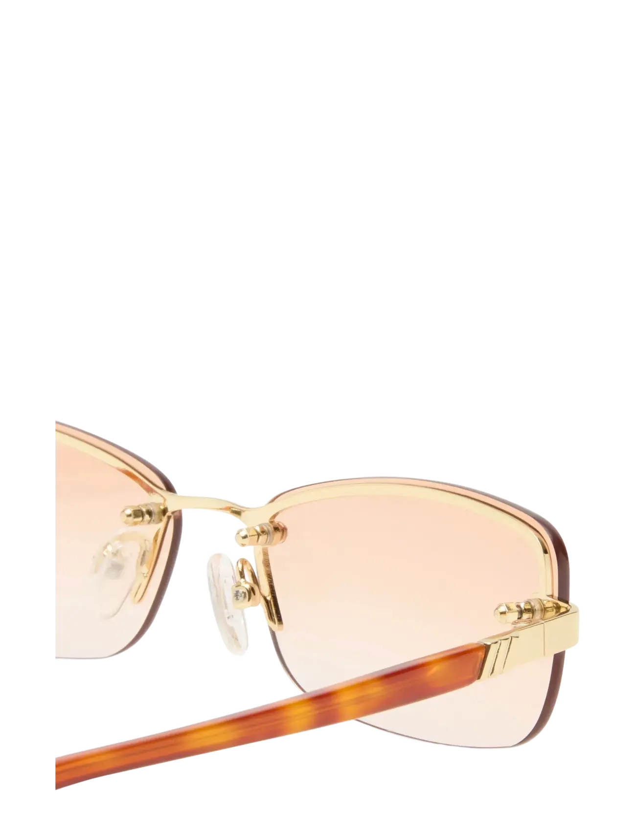 Le Specs - LE SUSTAIN - ENIGMATIC - gold / vintage tort w/ warm brown grad lens - 3