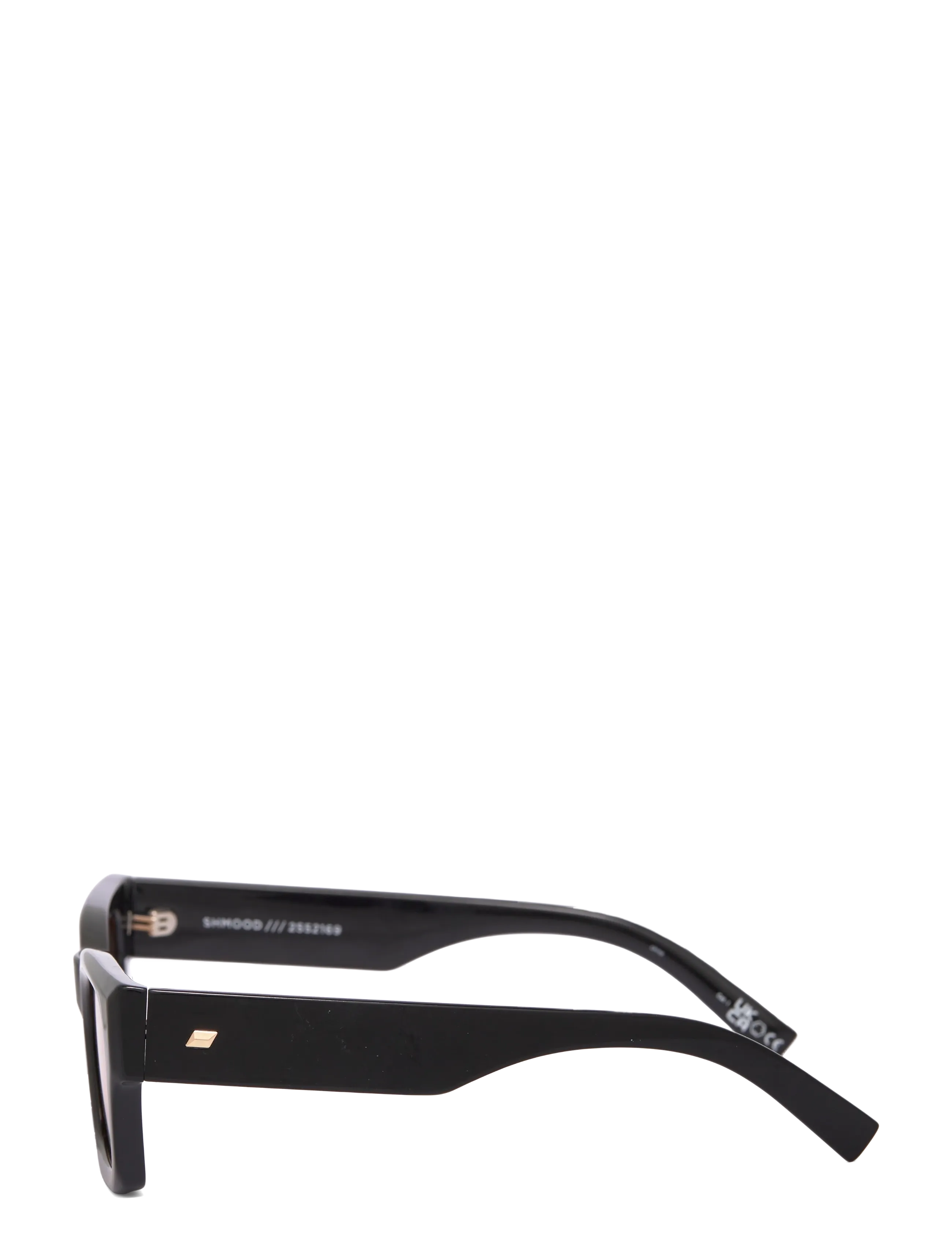 Le Specs - LE SUSTAIN - SHMOOD - firkantet innfatning - black w/ amber tint lens - 3