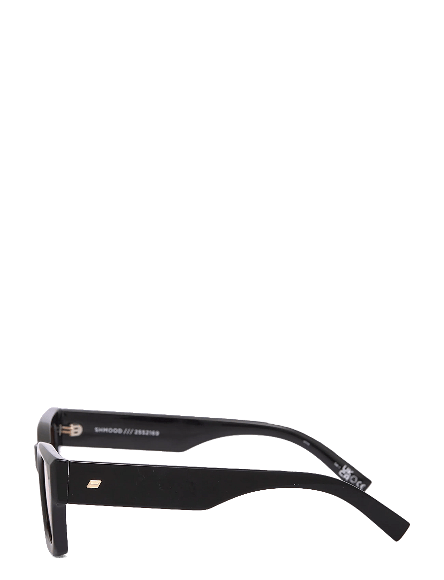 Le Specs - LE SUSTAIN - SHMOOD - firkantet innfatning - black w/ amber tint lens - 3