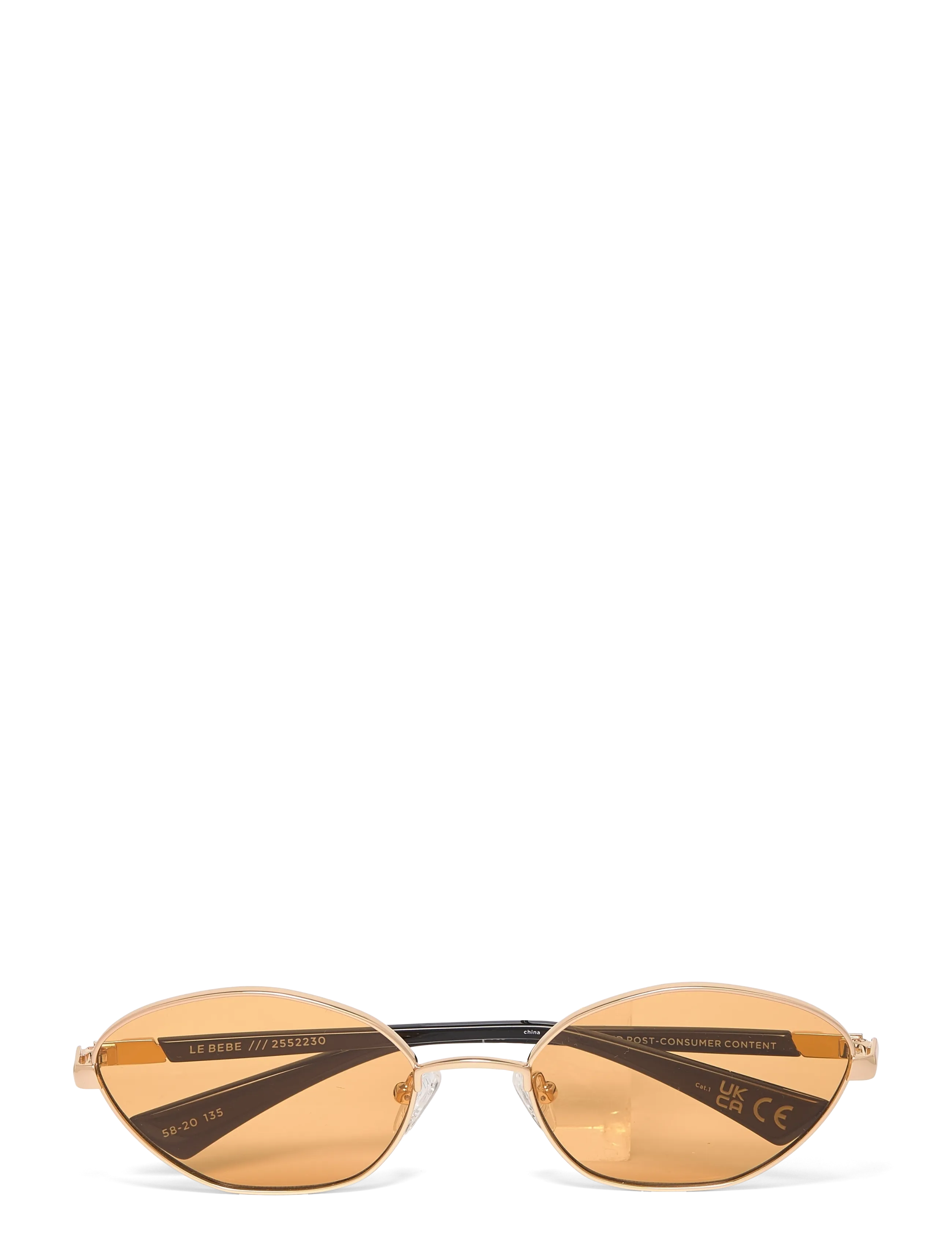 Le Specs LE SUSTAIN - LE BEBE - Sonnenbrillen - GOLD W/ AMBER TINT LENS / gold