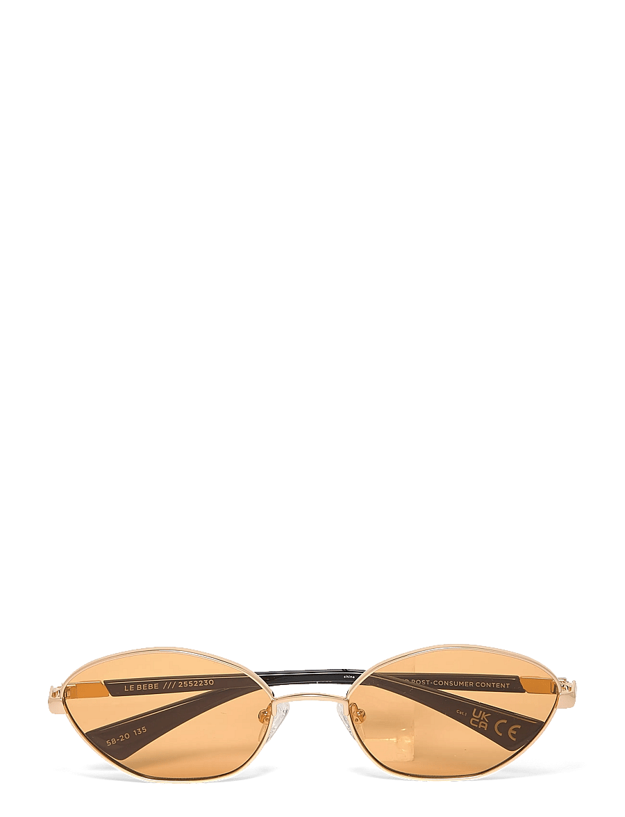 Le Specs - LE SUSTAIN - LE BEBE - runder rahmen - gold w/ amber tint lens - 1
