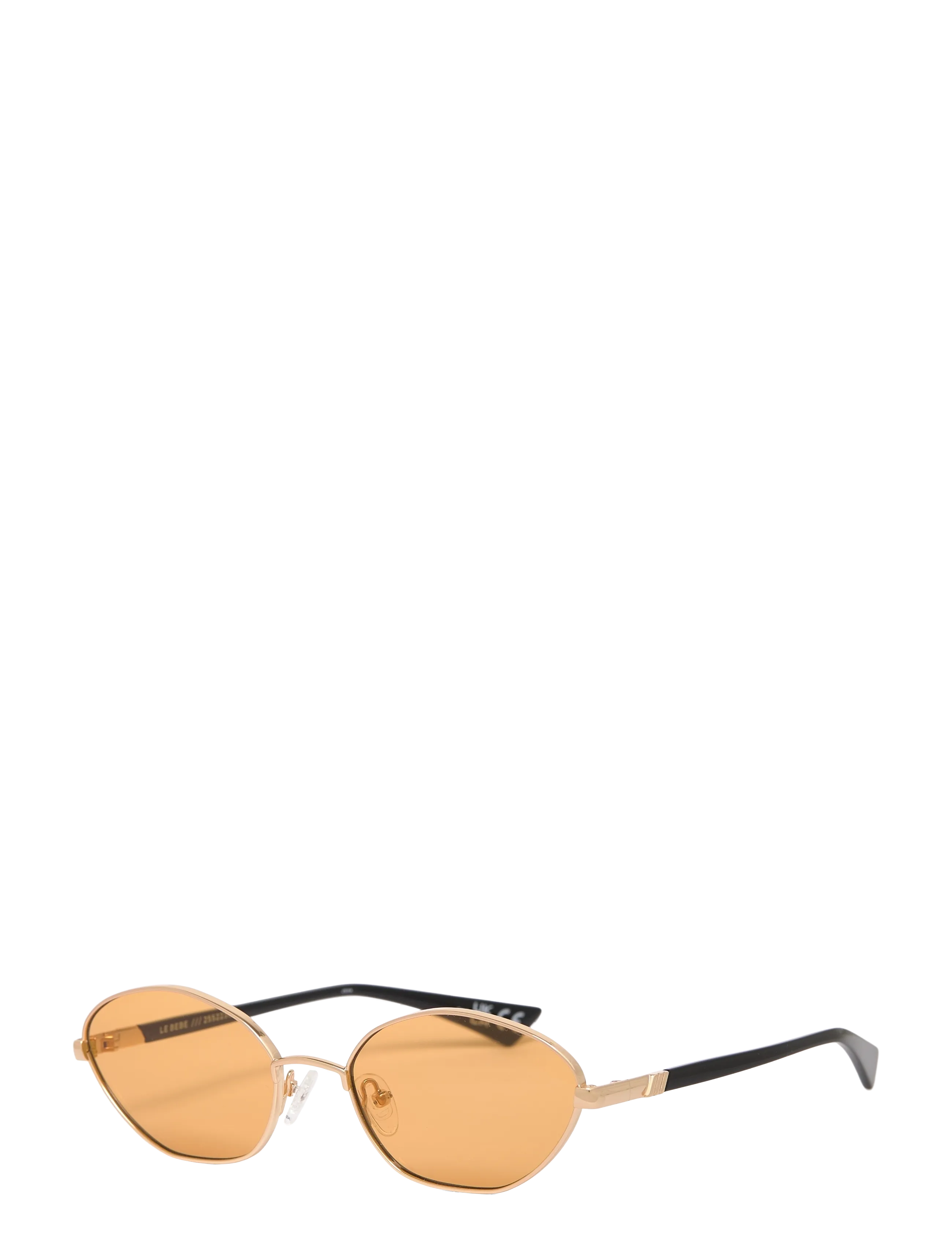 Le Specs - LE SUSTAIN - LE BEBE - runde solbriller - gold w/ amber tint lens - 2