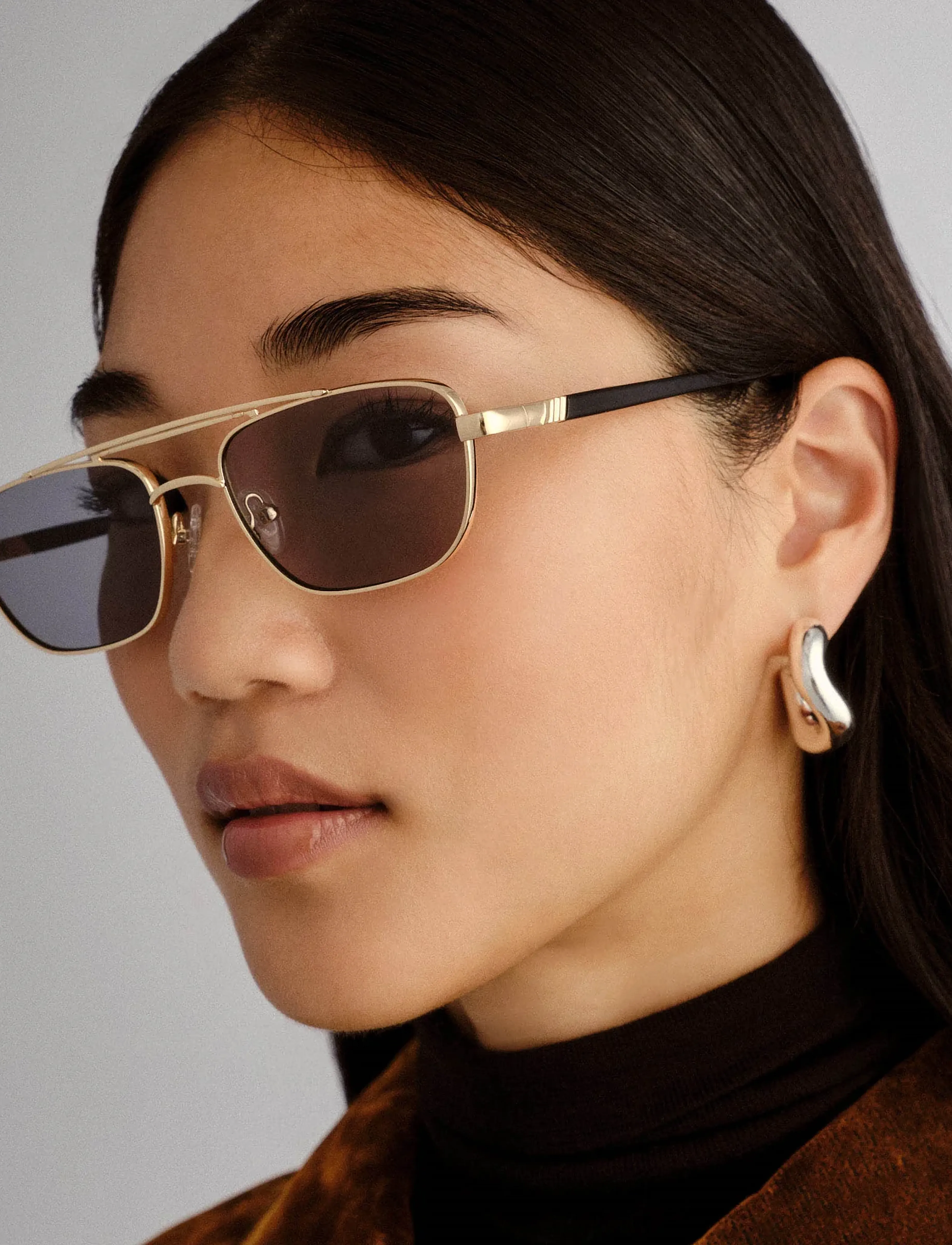 Le Specs Sustain Mimi, One Size, Sunglasses, Gold - Aviator Frauen