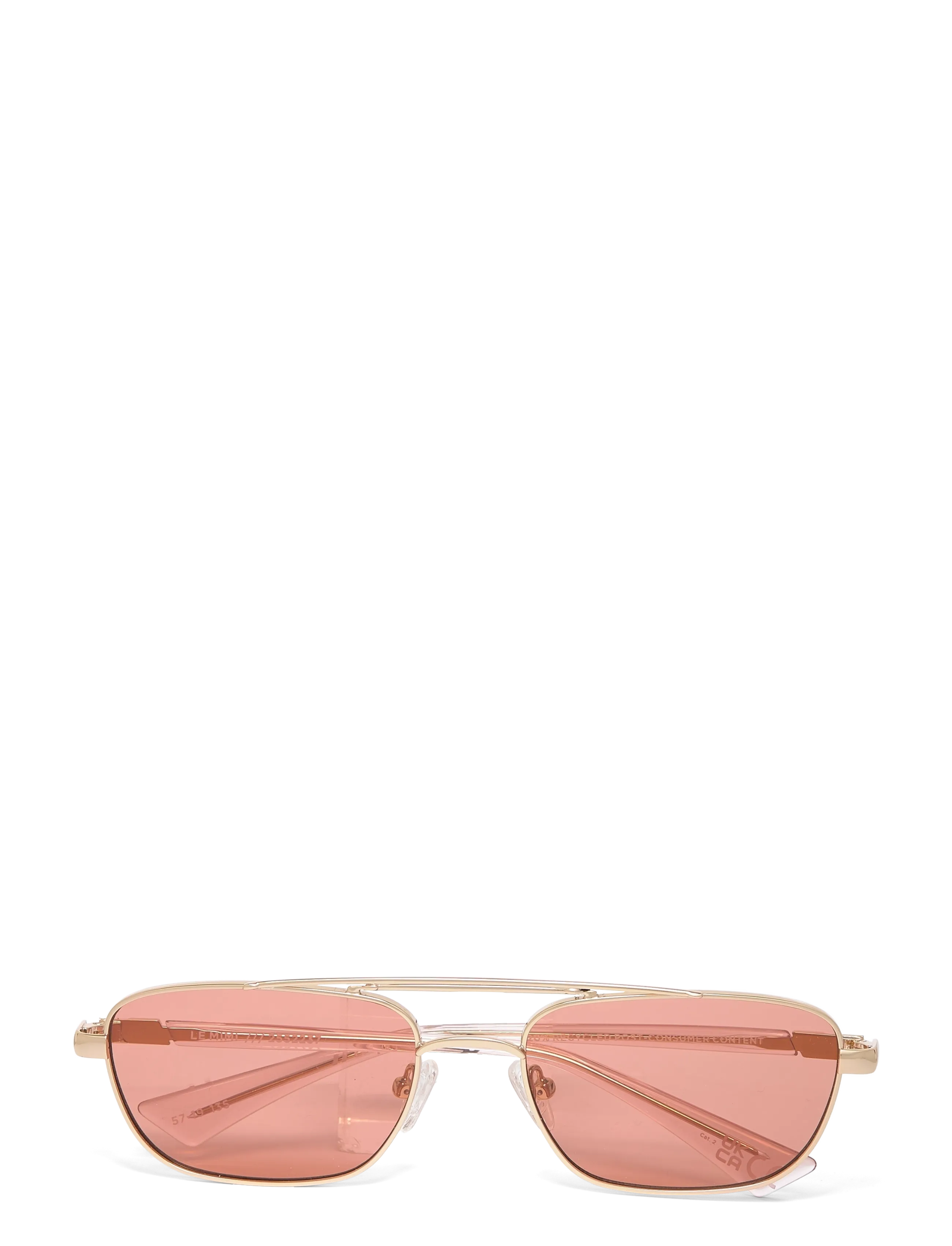 Le Specs LE SUSTAIN - LE MIMI - Accessoires - GOLD W/ CINNAMON TINT LENS / pink/rose