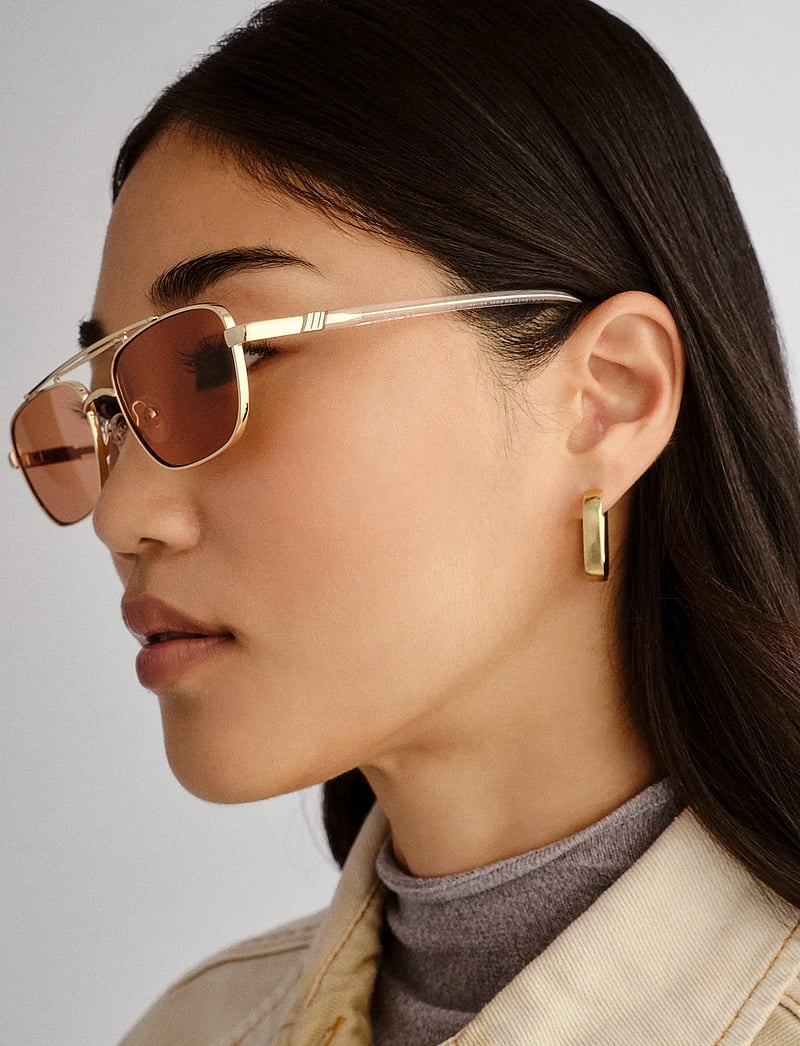 Le Specs - LE SUSTAIN - LE MIMI - eckige form - gold w/ cinnamon tint lens - 4