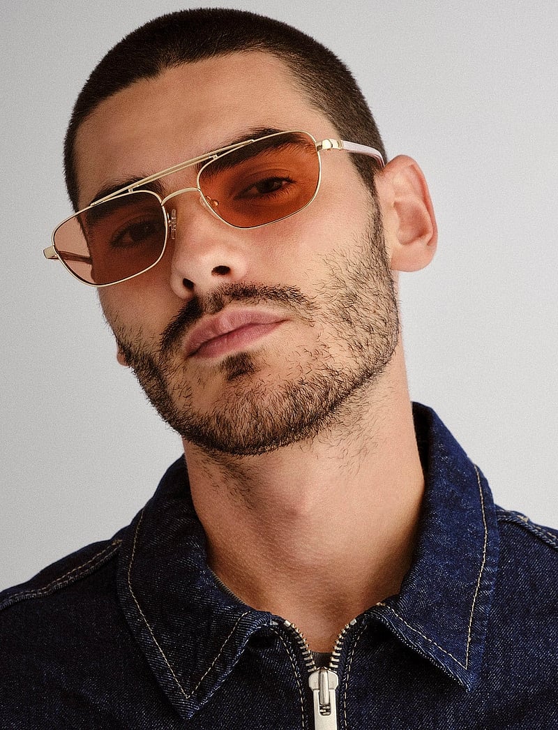 Le Specs - LE SUSTAIN - LE MIMI - eckige form - gold w/ cinnamon tint lens - 5