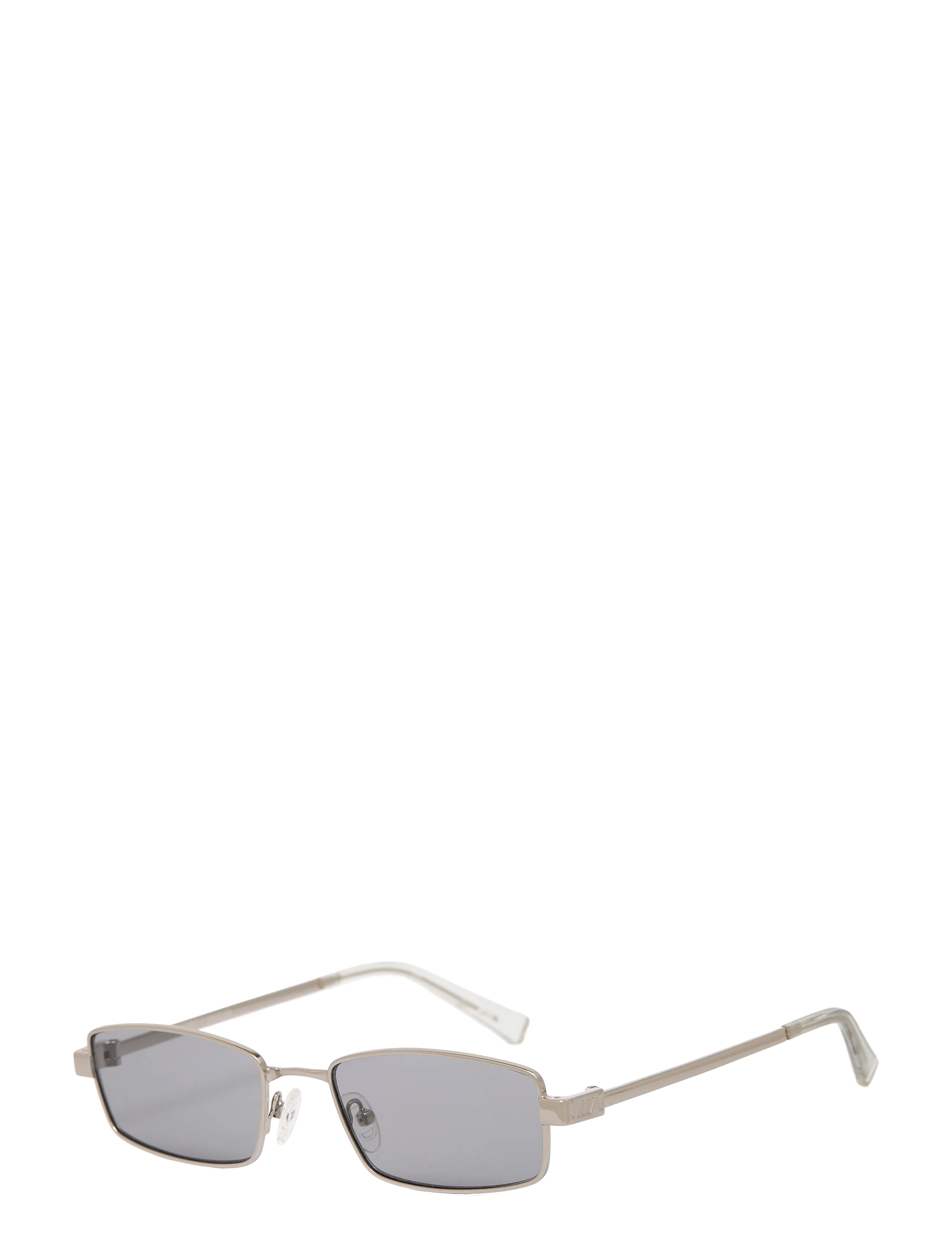 Le Specs - LE SUSTAIN - BIZARRO - firkantede solbriller - silver w/ smoke tint lens - 2