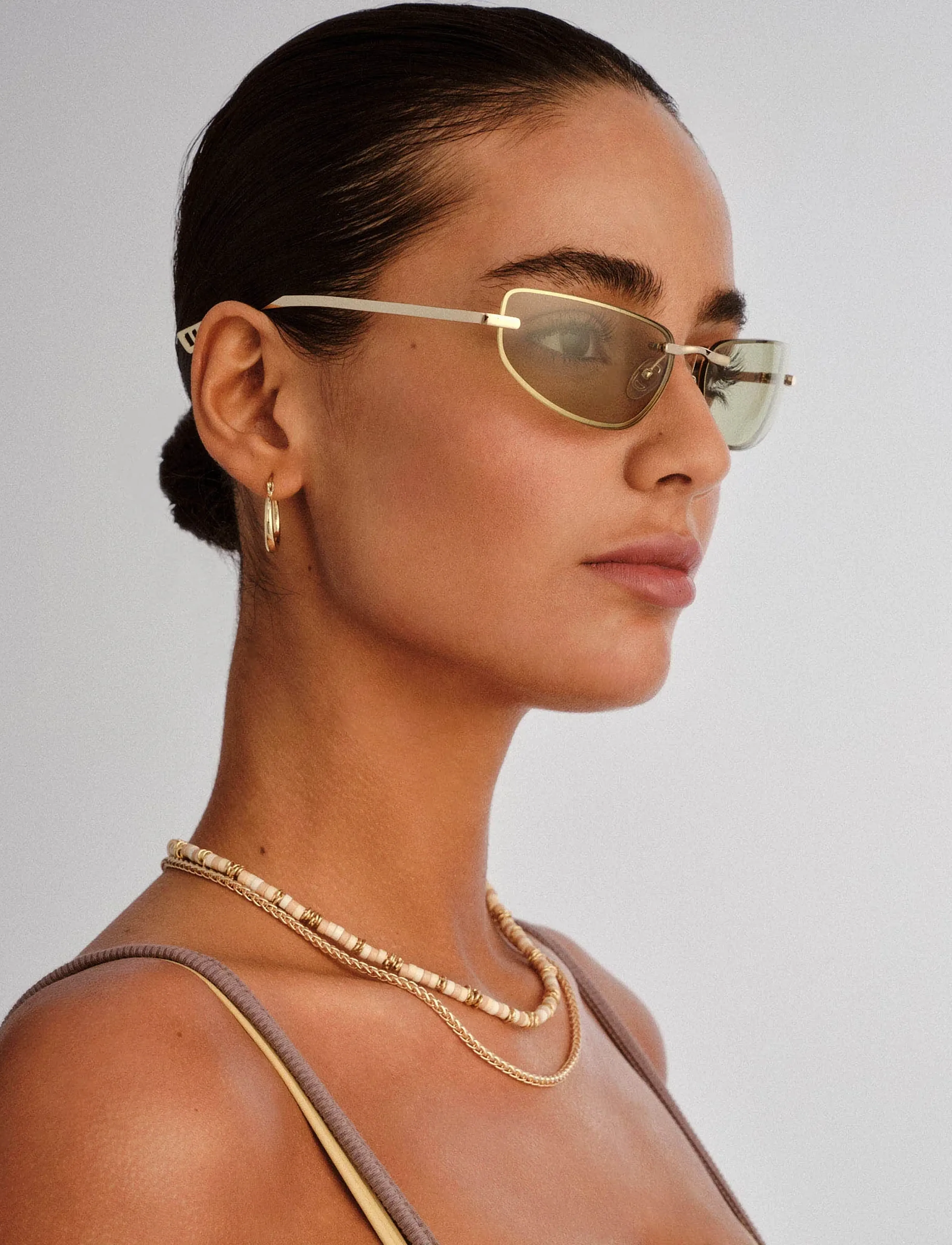 Le Specs Sustain Bubbles, One Size, Sunglasses, Gold - Cat-eye Frauen