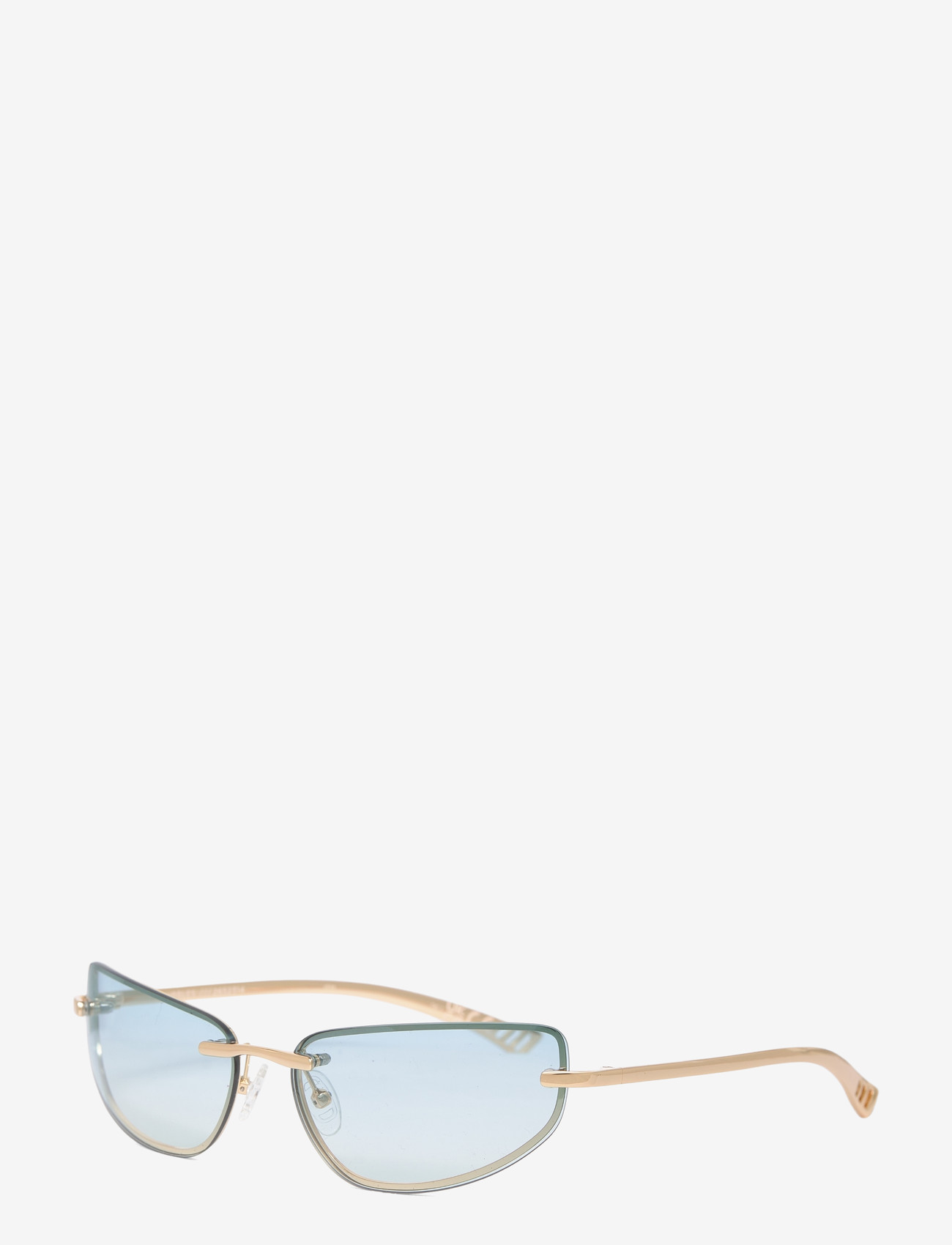 Le Specs - LE SUSTAIN - BUBBLES - cateye solbriller - gold w/ sky blue grad lens - 2