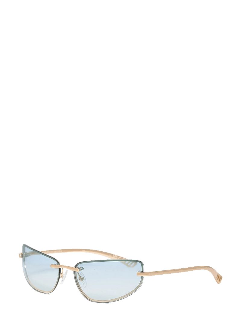 Le Specs - LE SUSTAIN - BUBBLES - cateye solbriller - gold w/ sky blue grad lens - 2