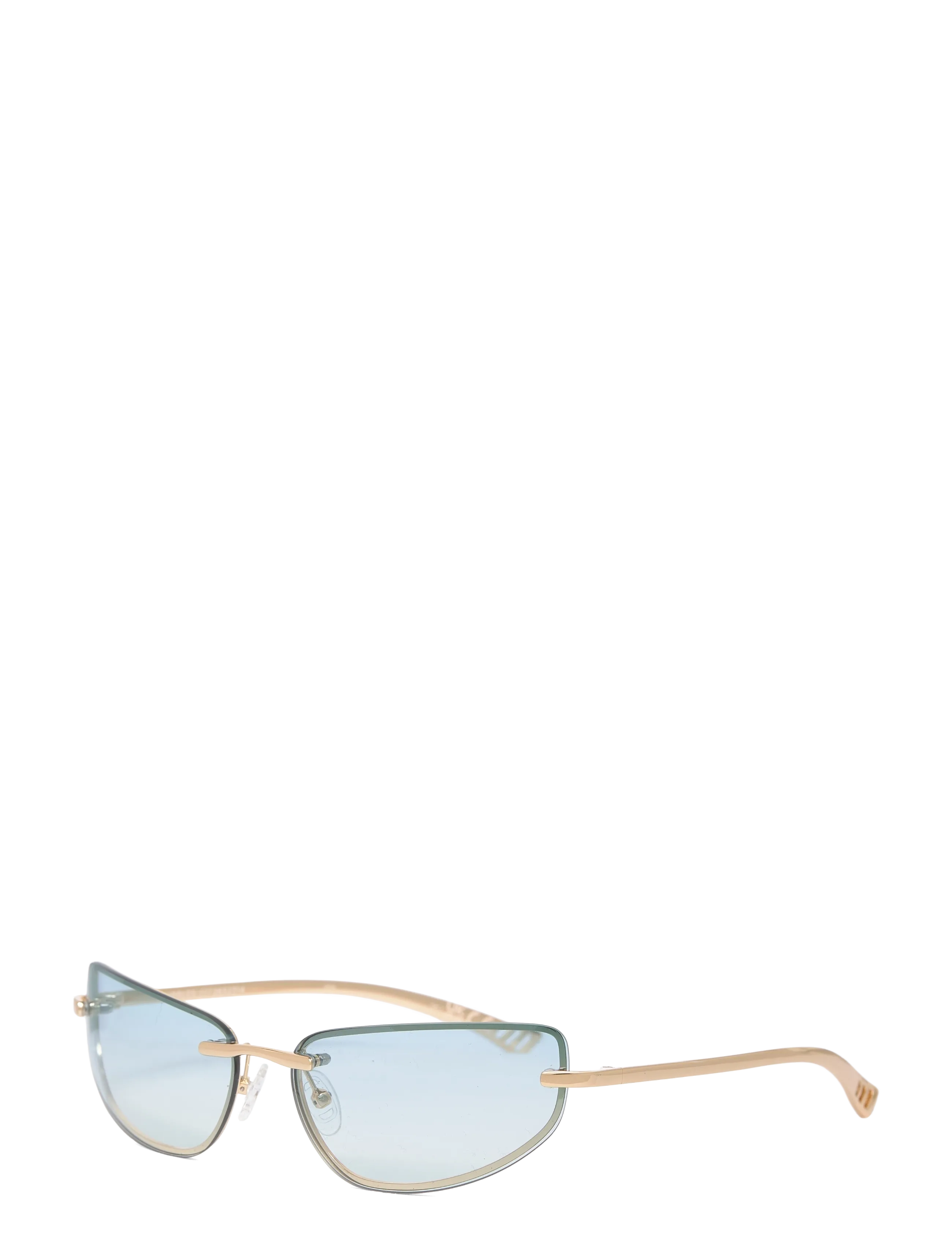 Le Specs - LE SUSTAIN - BUBBLES - kassisilma-kujulised - gold w/ sky blue grad lens - 2